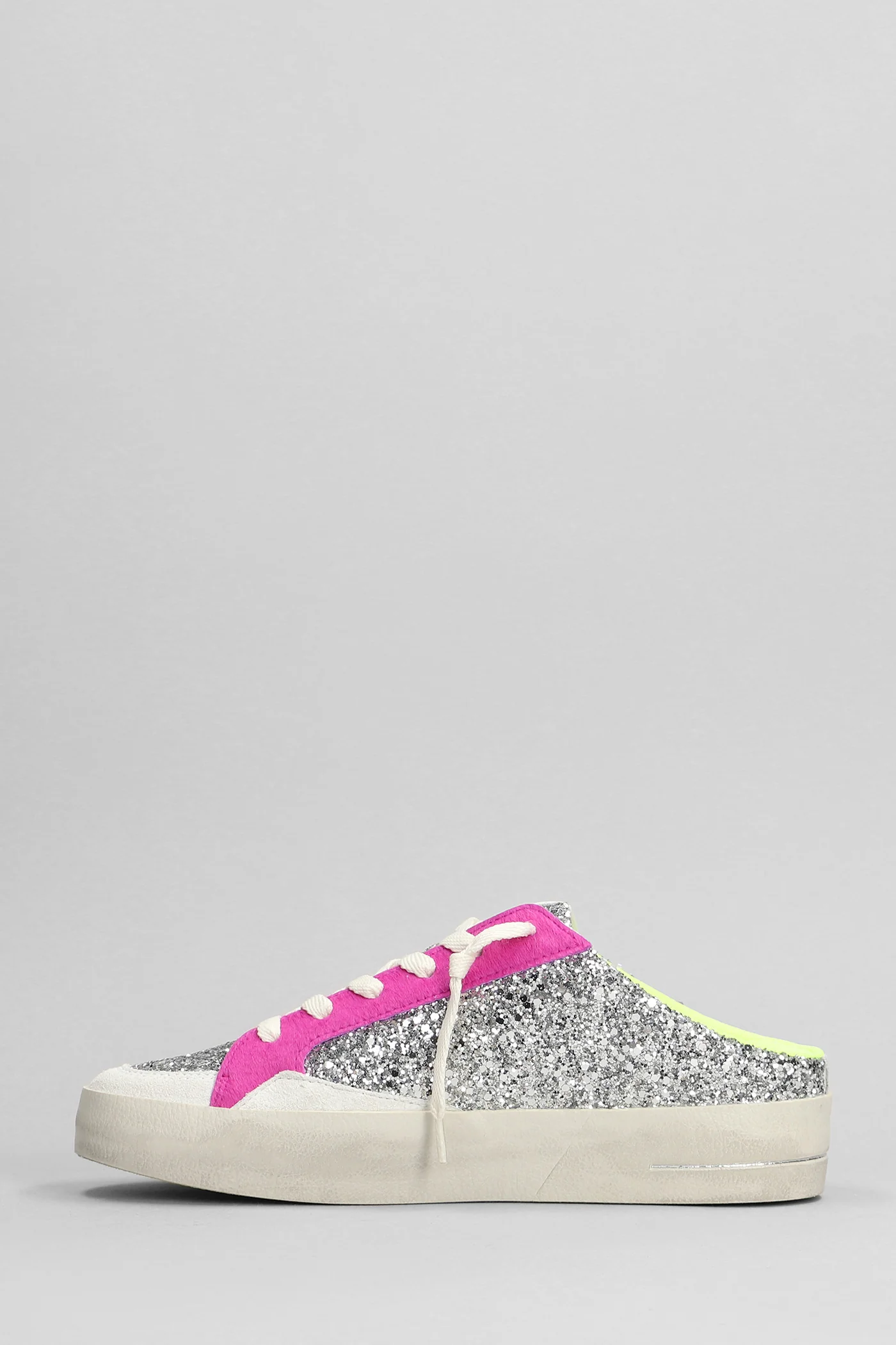 Sneakers in silver glitter - Image 3