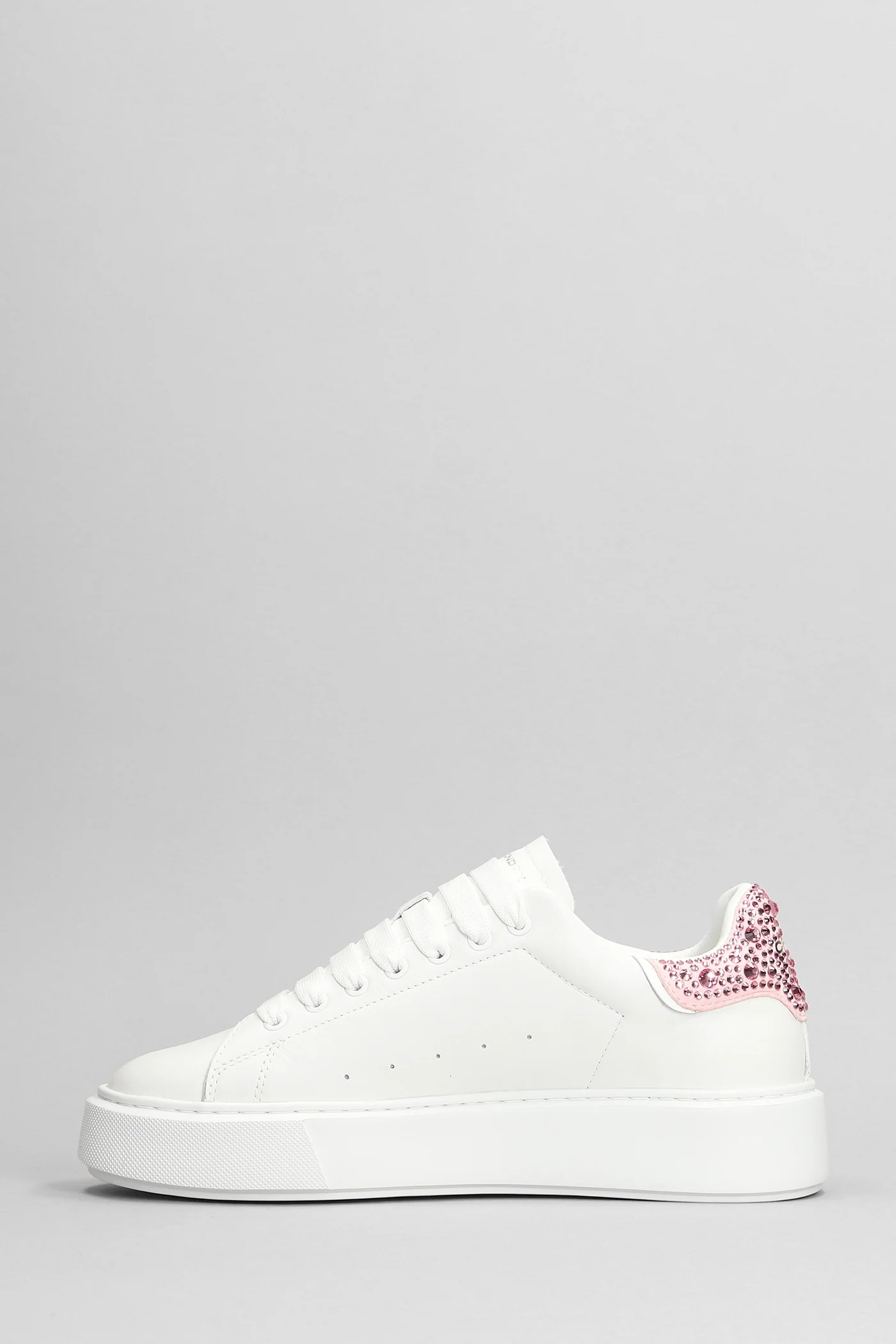 Sneakers in white leather - Image 3