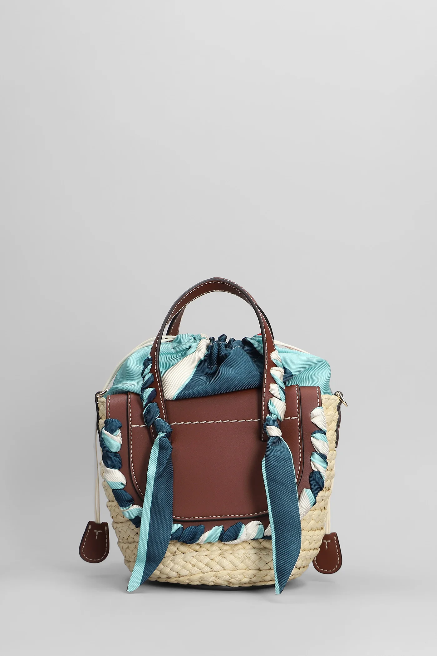 Habanera mini Tote in beige raffia - Image 3