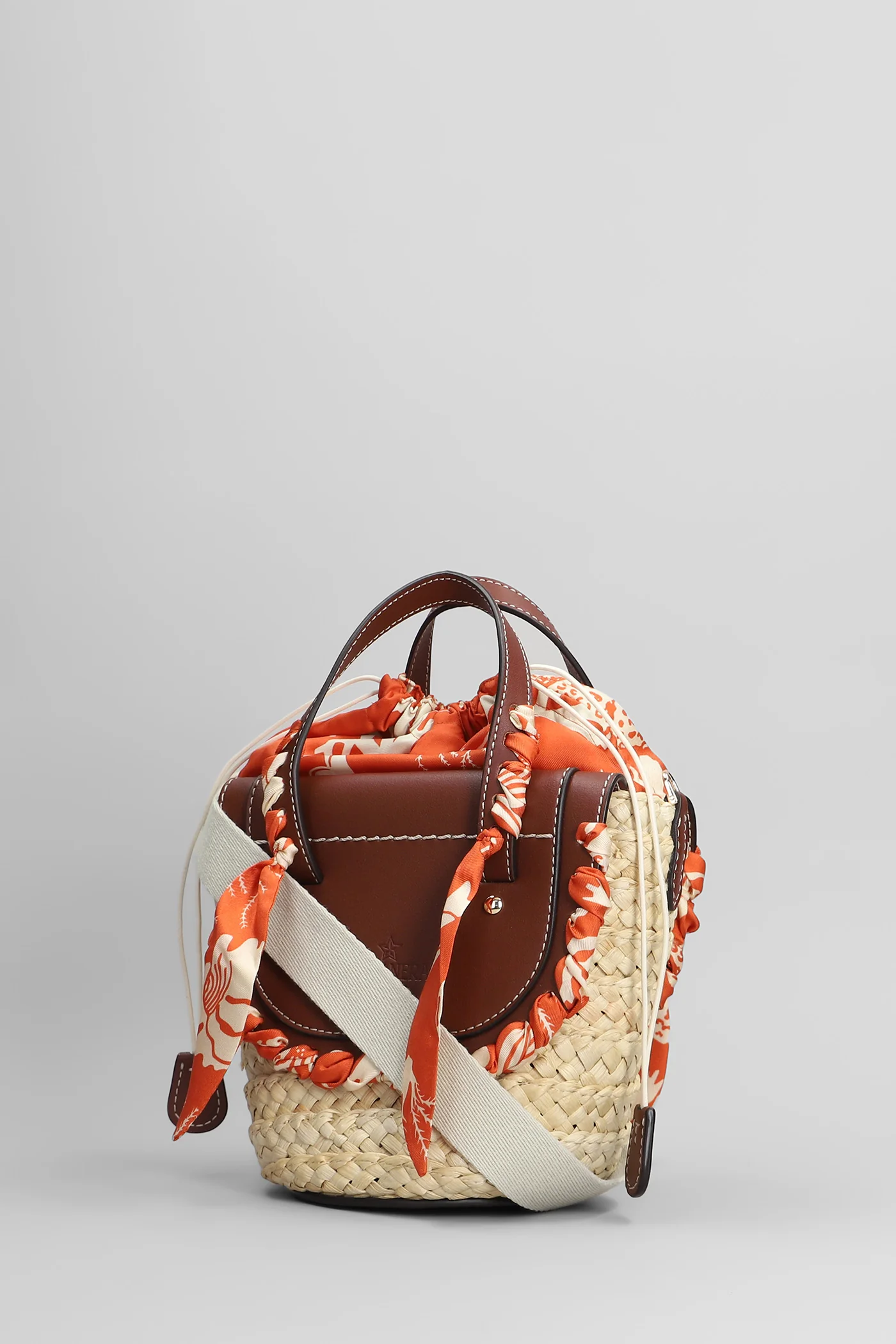 Habanera mini Tote in beige raffia - Image 2