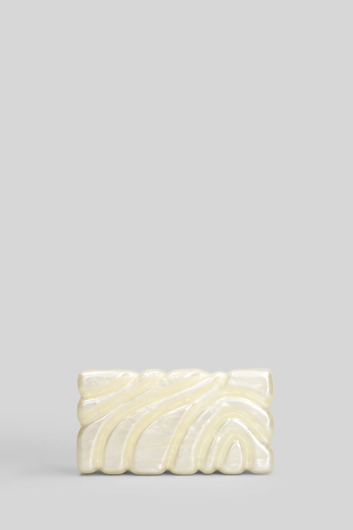 Aura Clutch in beige acrylic - Image 15