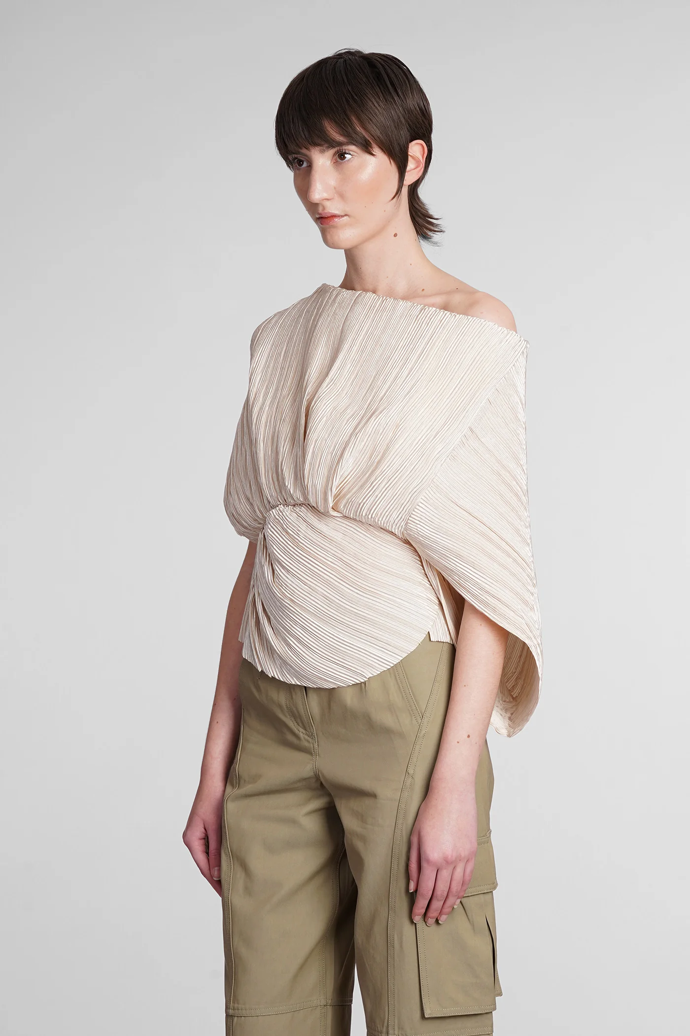 Cami Topwear in beige polyester - Image 4