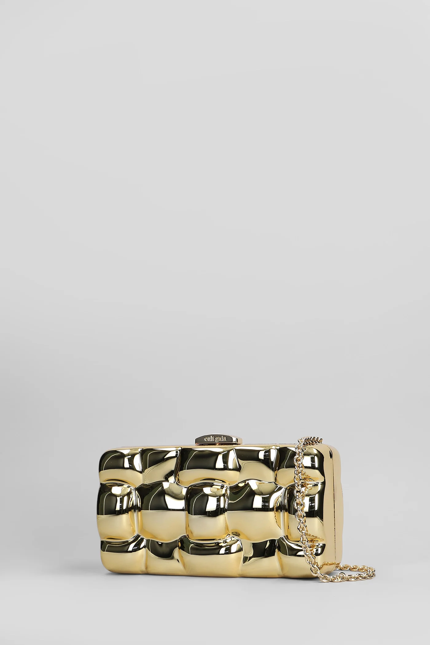 Darcy Clutch in gold acrylic - Image 2