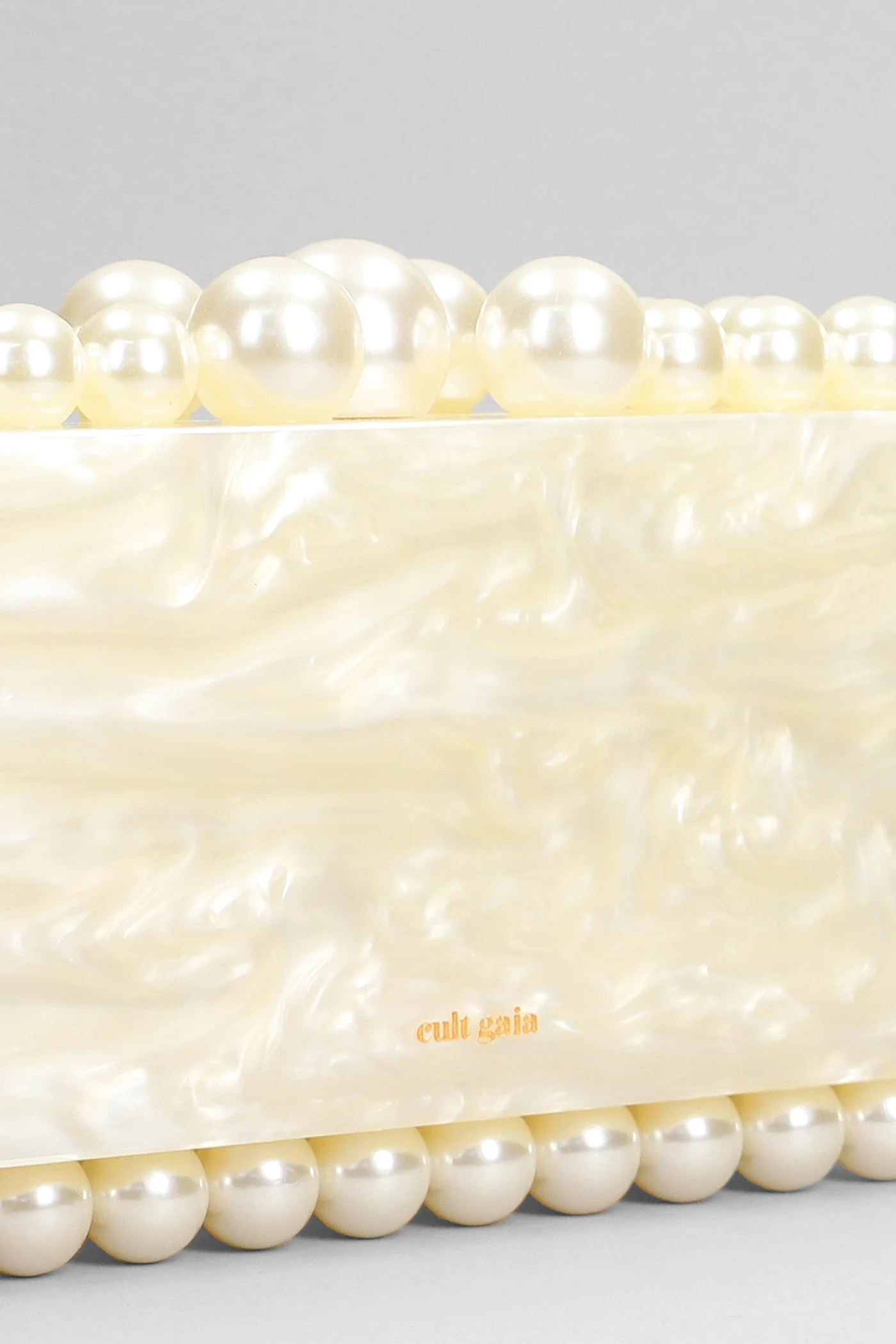 Eos Clutch in beige acrylic - Image 4