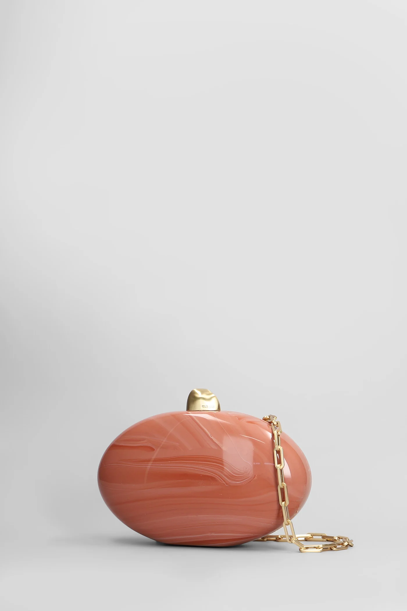 Eviana Clutch in rose-pink acrylic - Image 2