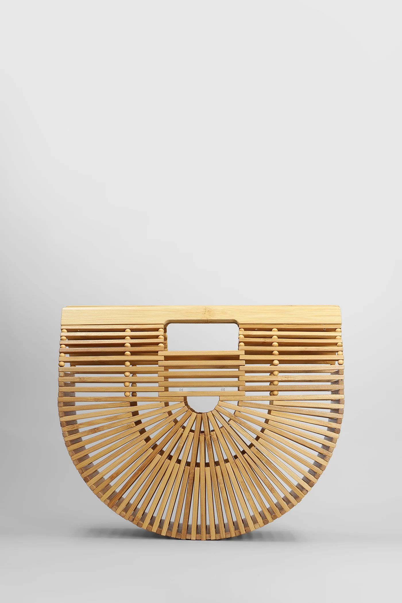 Gaias small Hand bag in beige Bamboo - Image 3