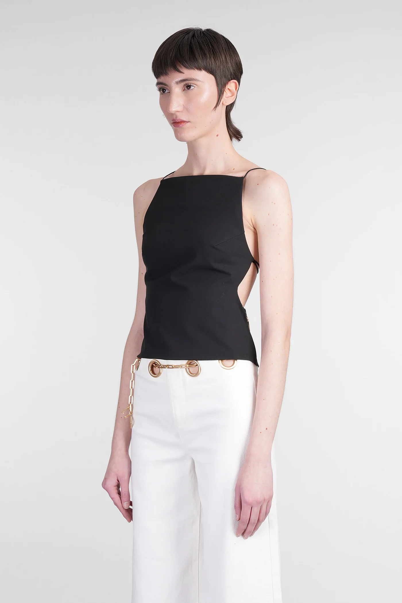 Lexa Topwear in black polyester - Image 4