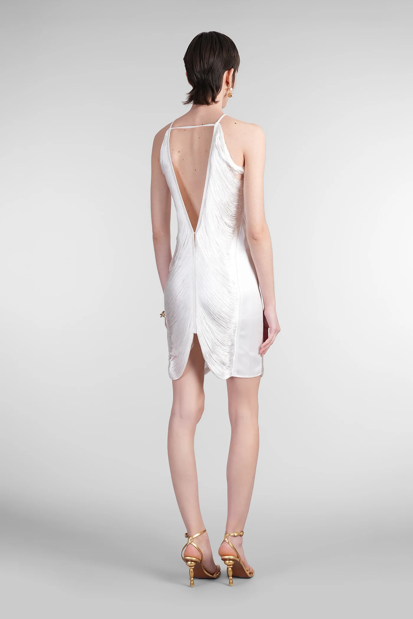 Mara Dress woman  in white polyester - Image 3