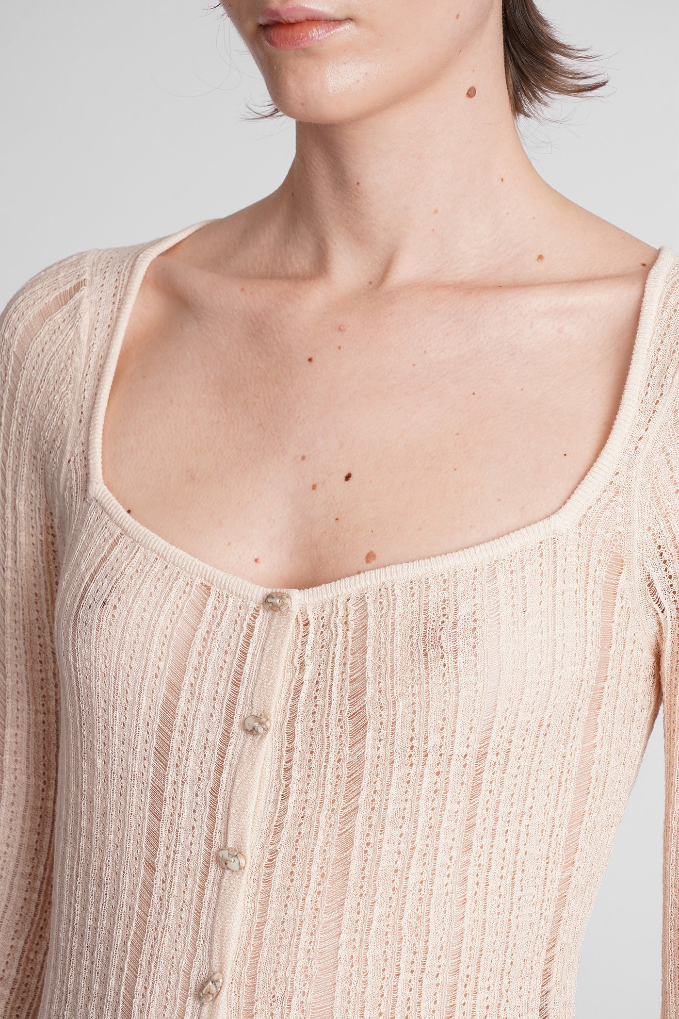 Mariella Dress woman  in beige viscose - Image 5
