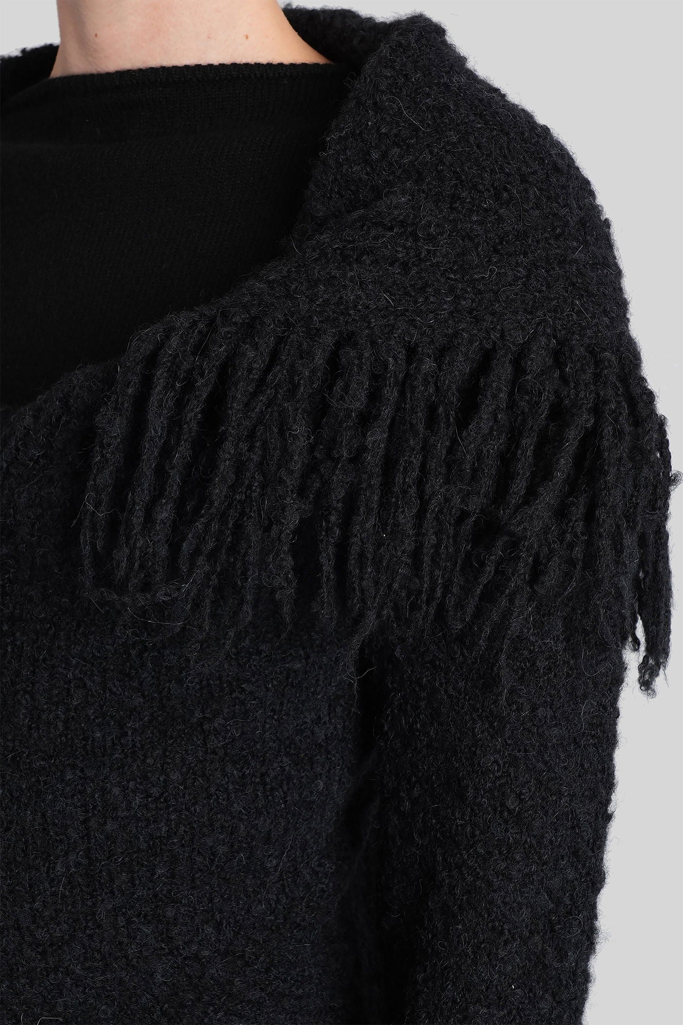 Michelle Cardigan in black wool - Image 5