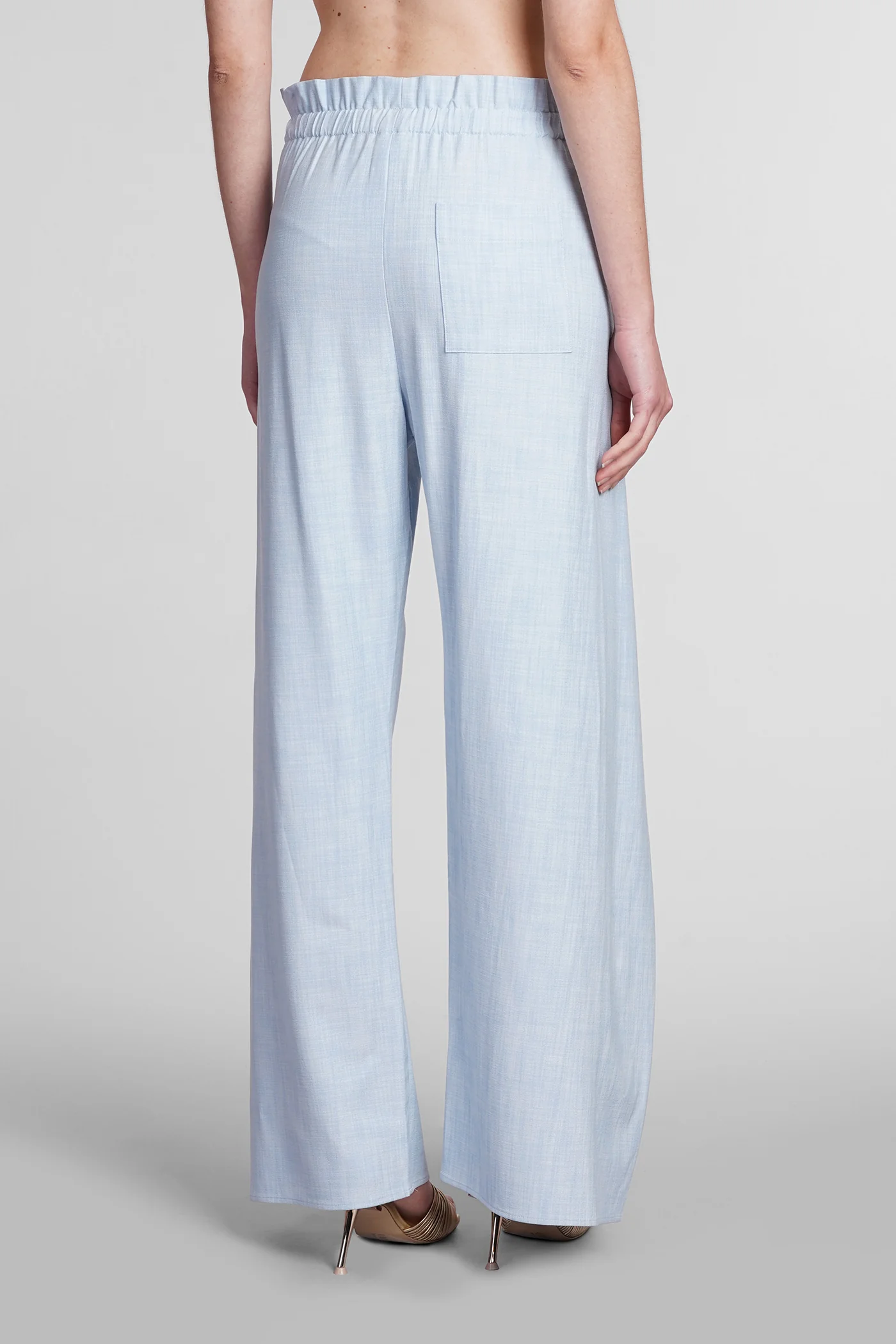Naomi Pants in cyan polyester - Image 3