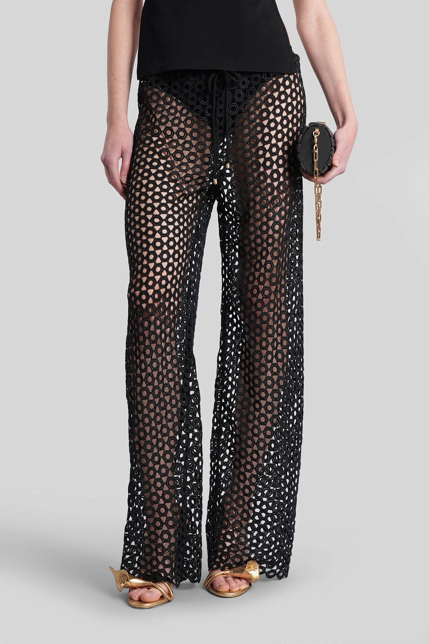 Nesza Pants in black polyester - Image 6
