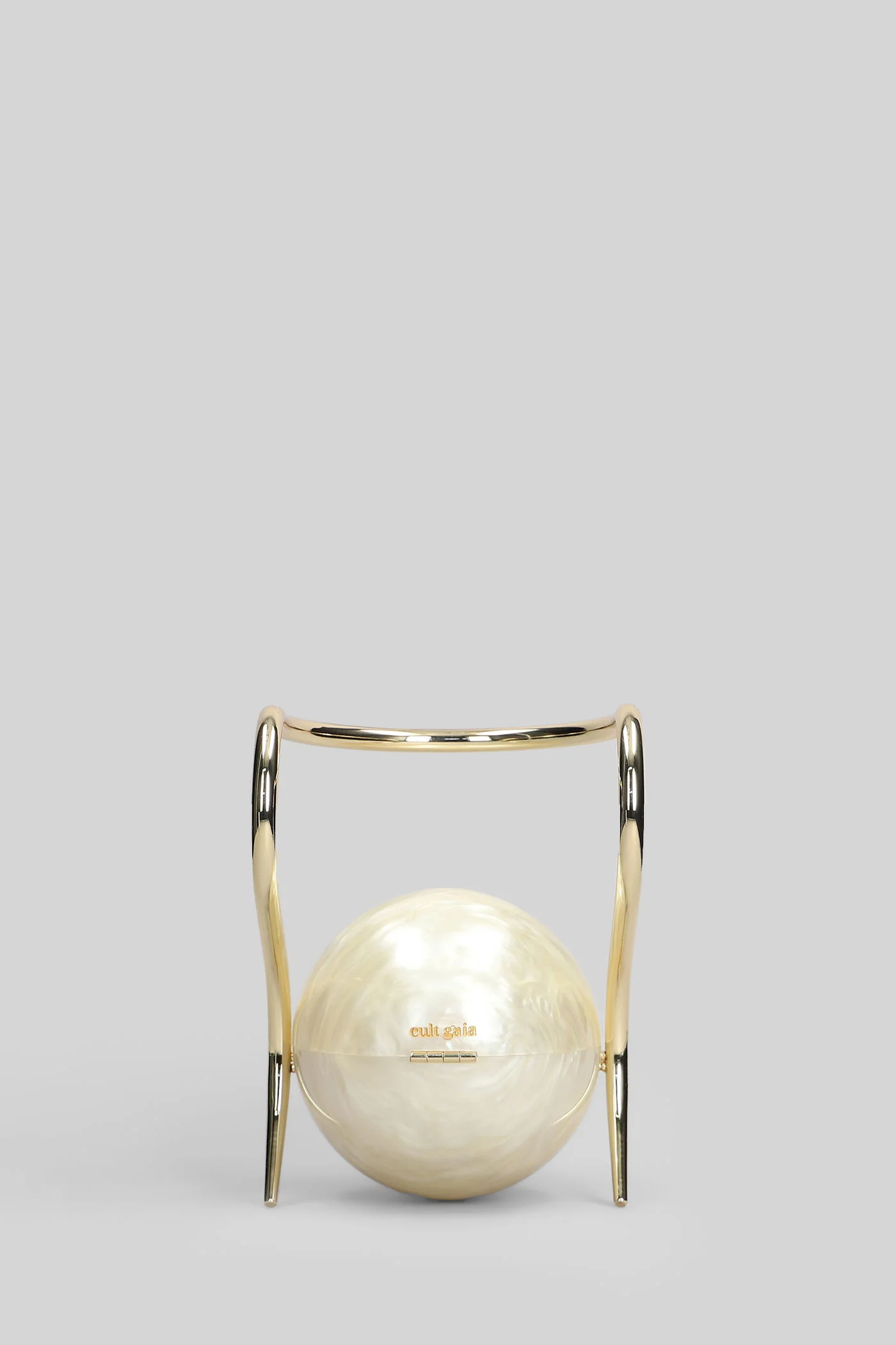Pearl Hand bag in beige acrylic - Image 3