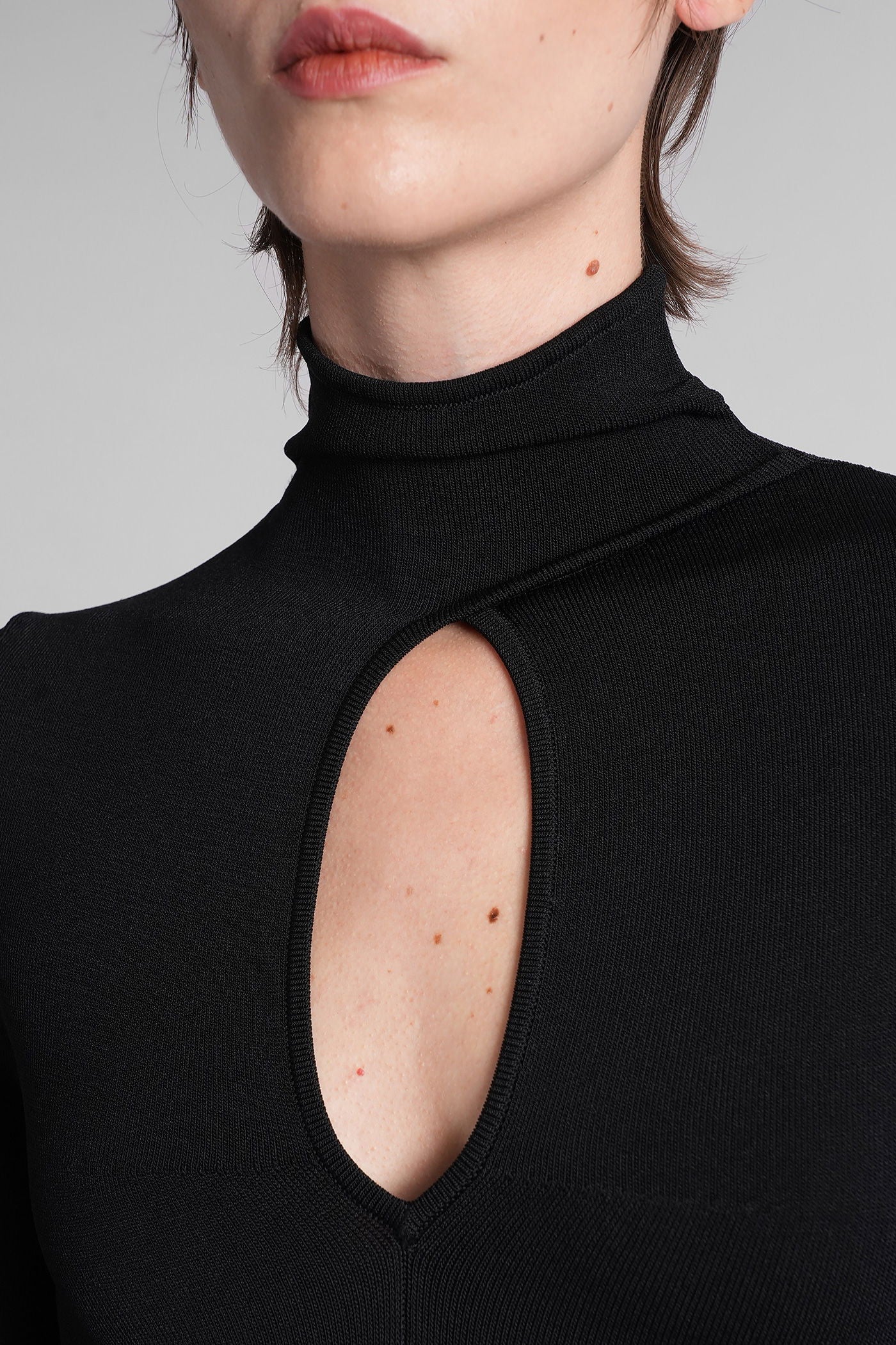Santo Long dress in black viscose - Image 5