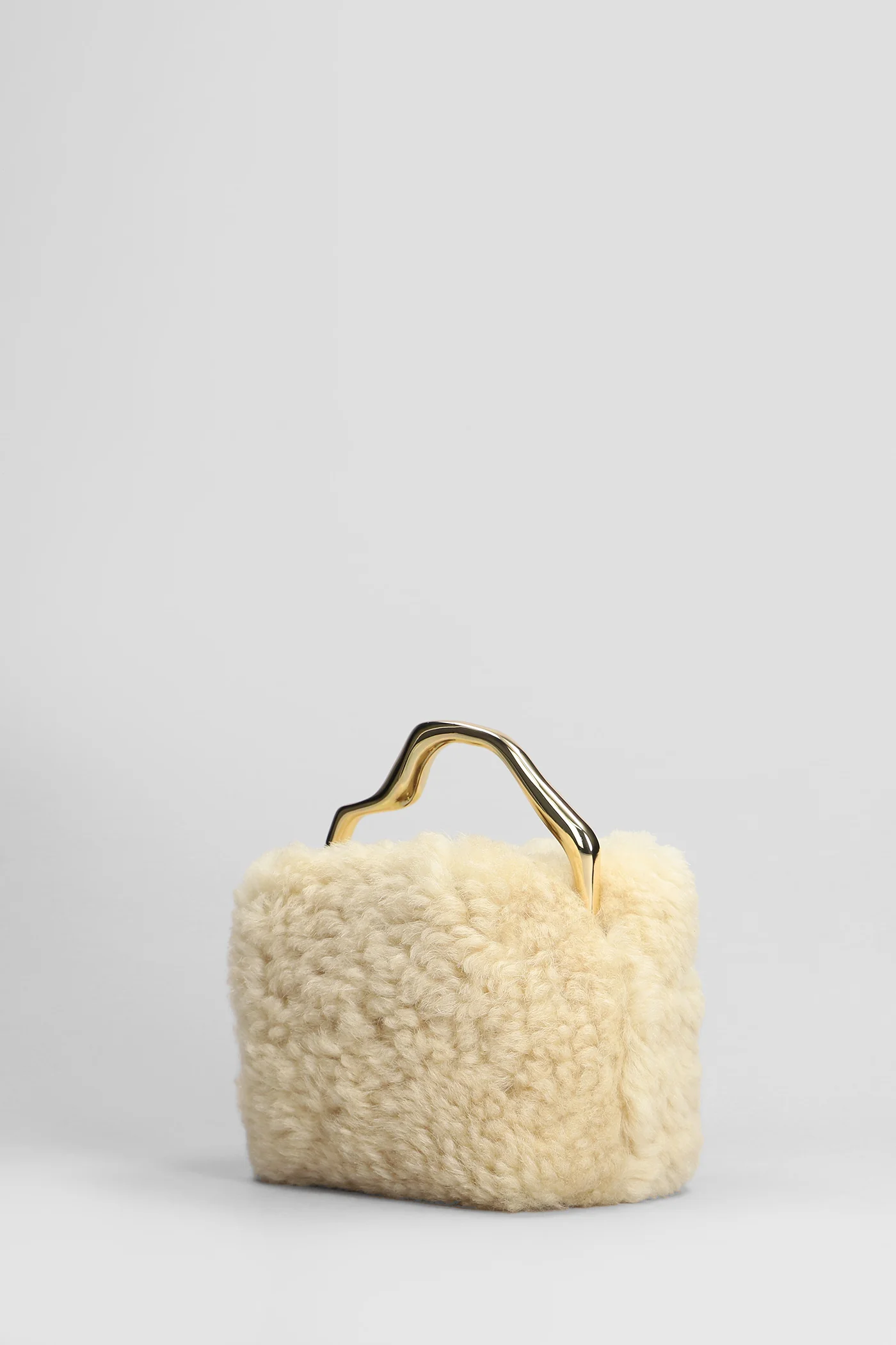 Solene Hand bag in beige leather - Image 2