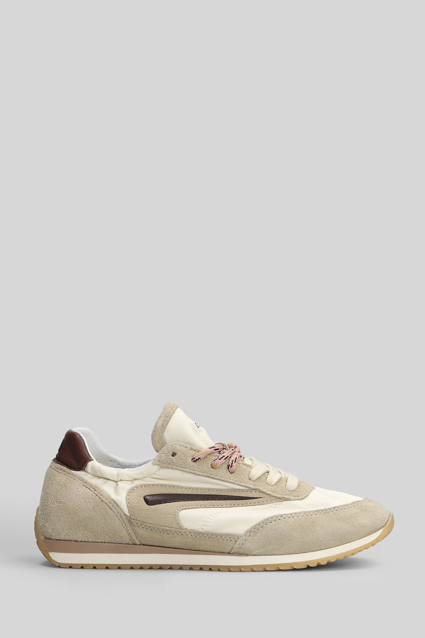 Athleta Ballet Sneakers in beige Suede and fabric