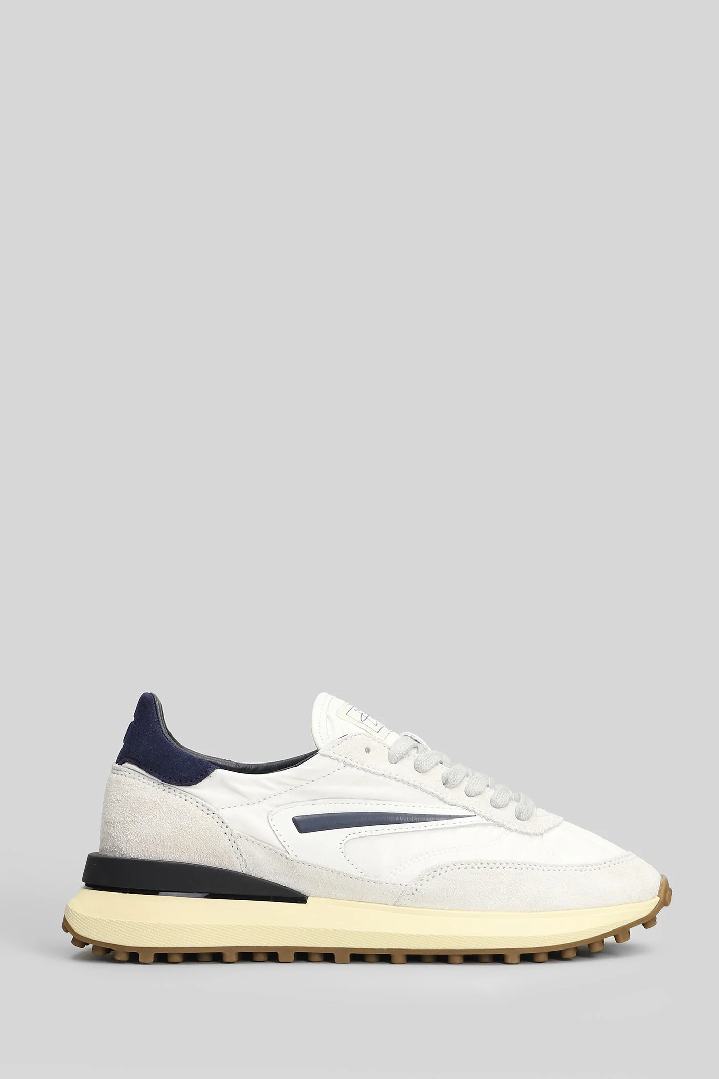 Athletica  Nylon Sneakers in white Suede and fabric