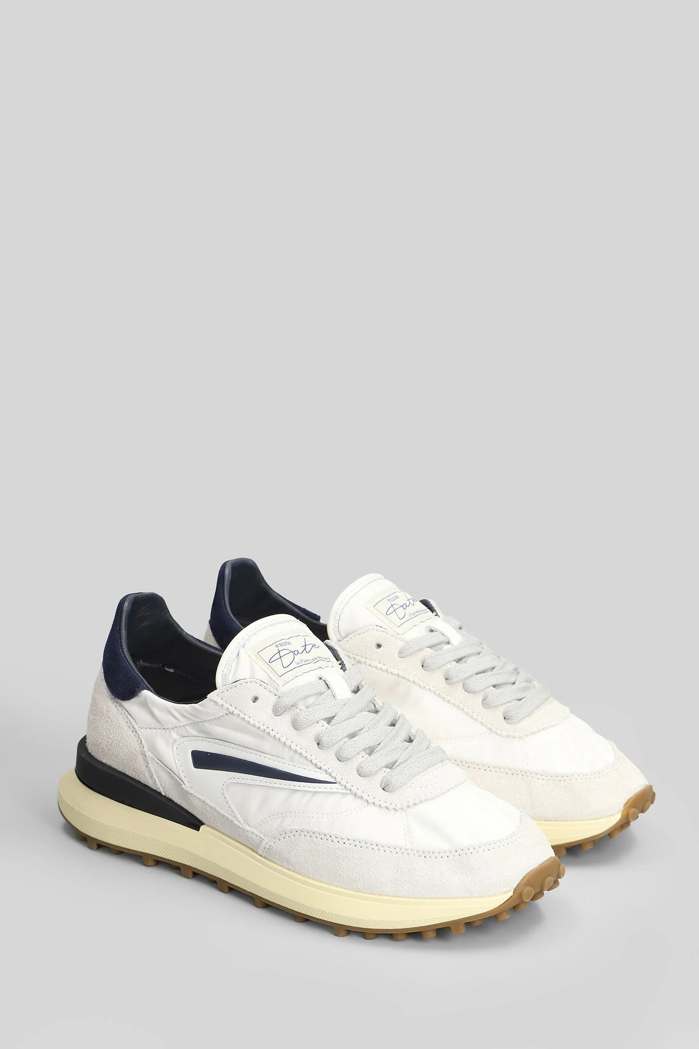 Athletica  Nylon Sneakers in white Suede and fabric - Image 2