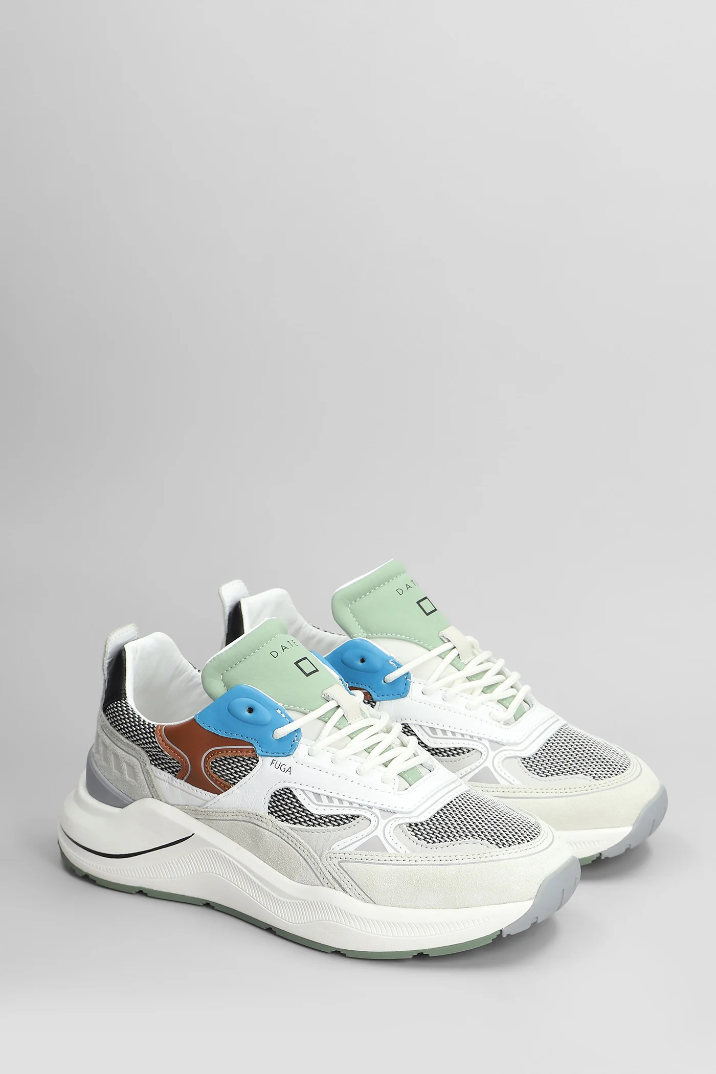 Fuga Hf Plus Sneakers in white suede and leather - Image 2