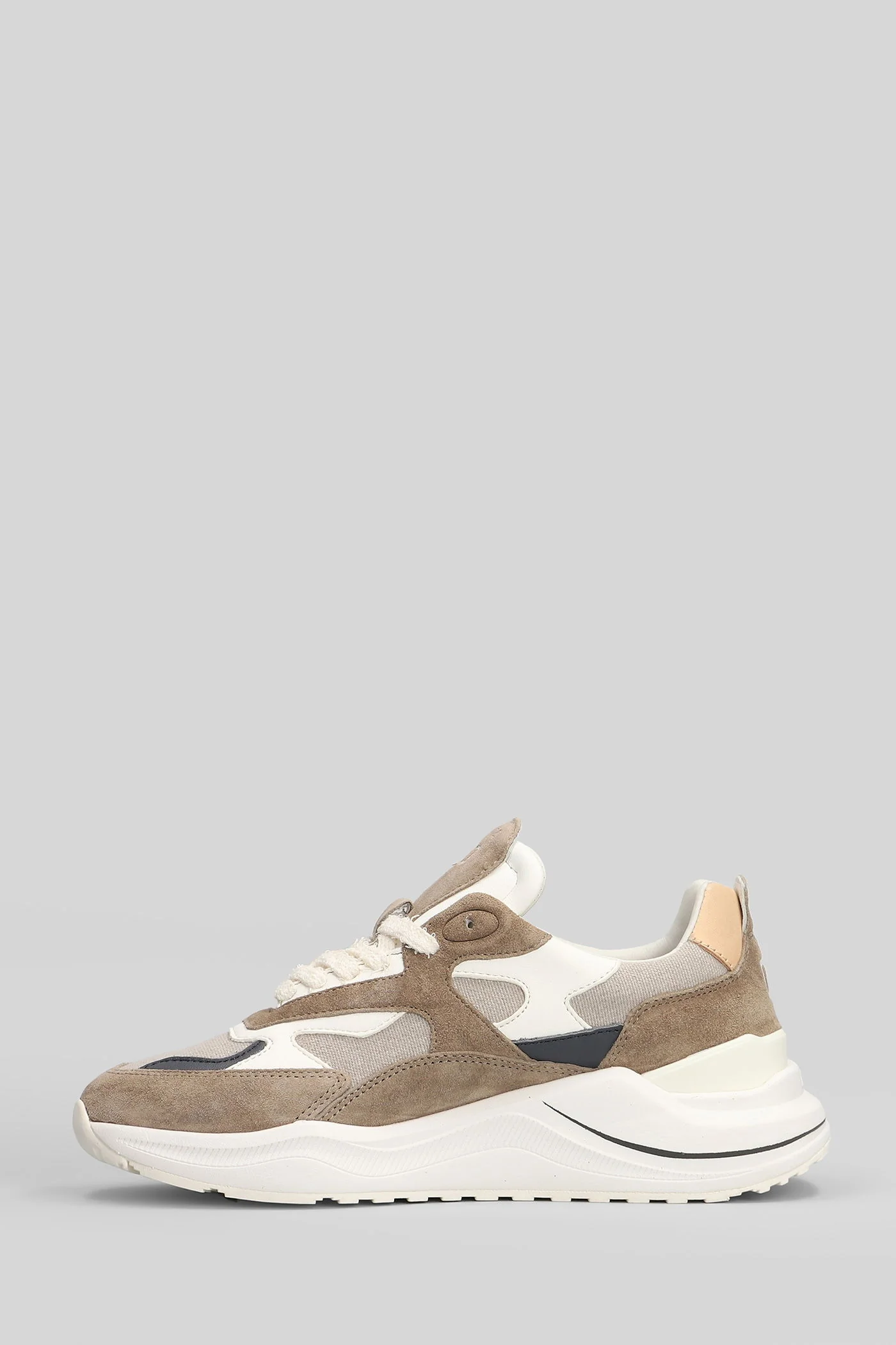 Fuga Sneakers in beige Suede and fabric - Image 3