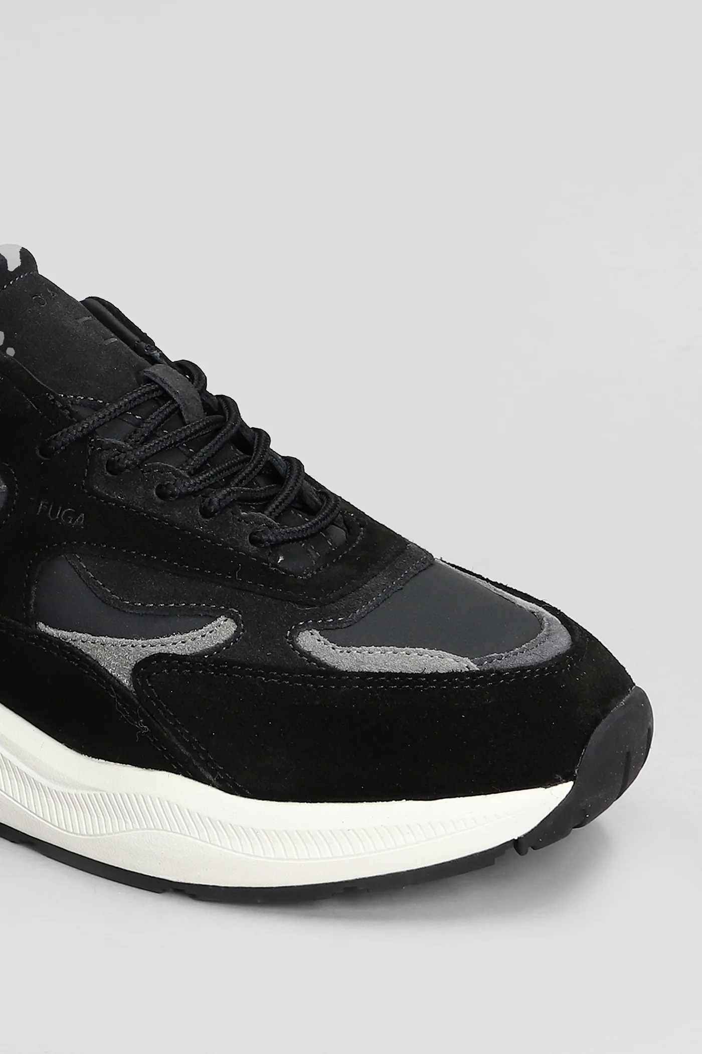 Fuga Sneakers in black Suede and fabric - Image 5
