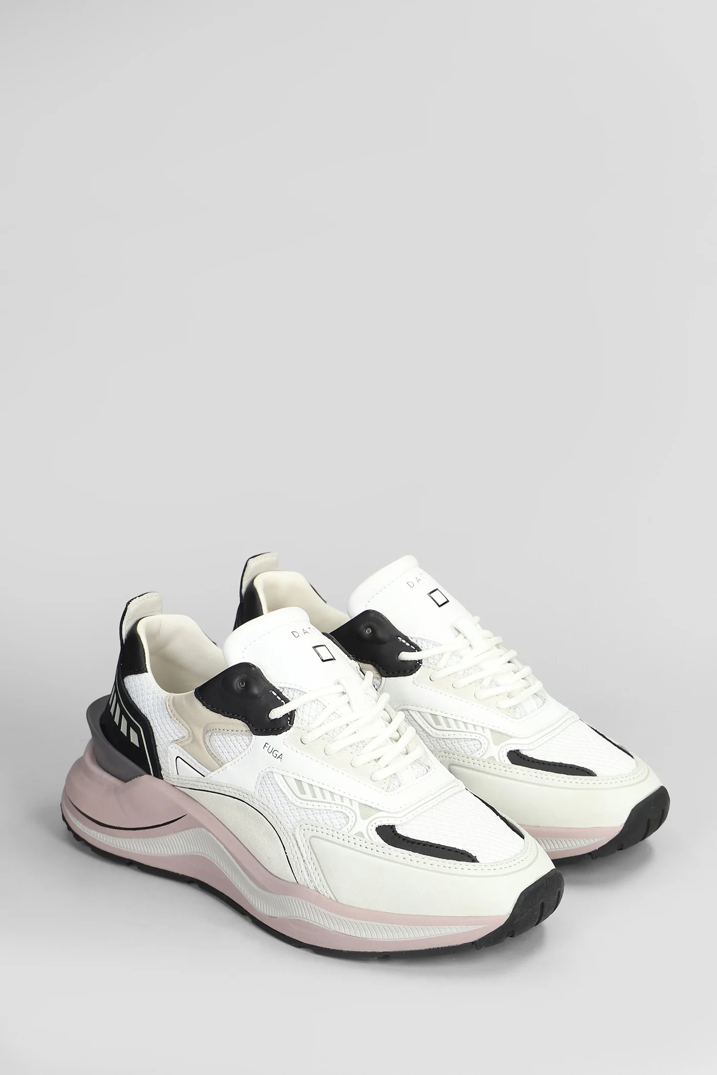 Fuga Sneakers in white Suede and fabric - Image 2