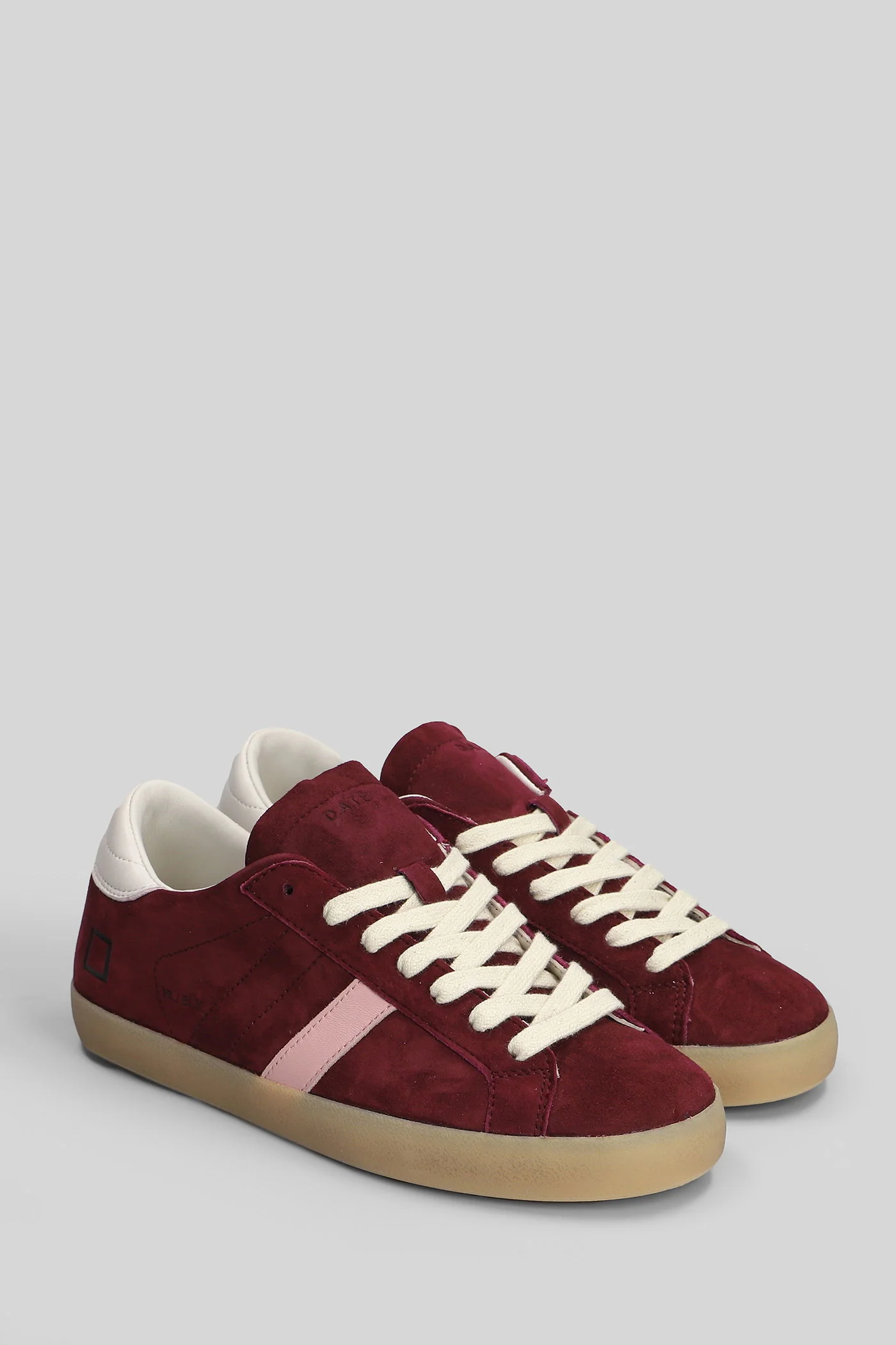 Hill Low Block Sneakers in bordeaux suede - Image 2
