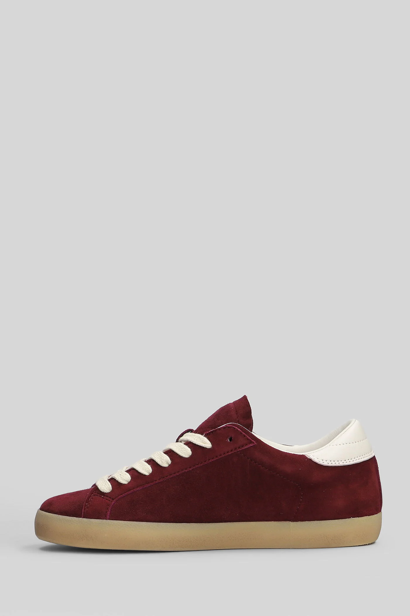 Hill Low Block Sneakers in bordeaux suede - Image 3