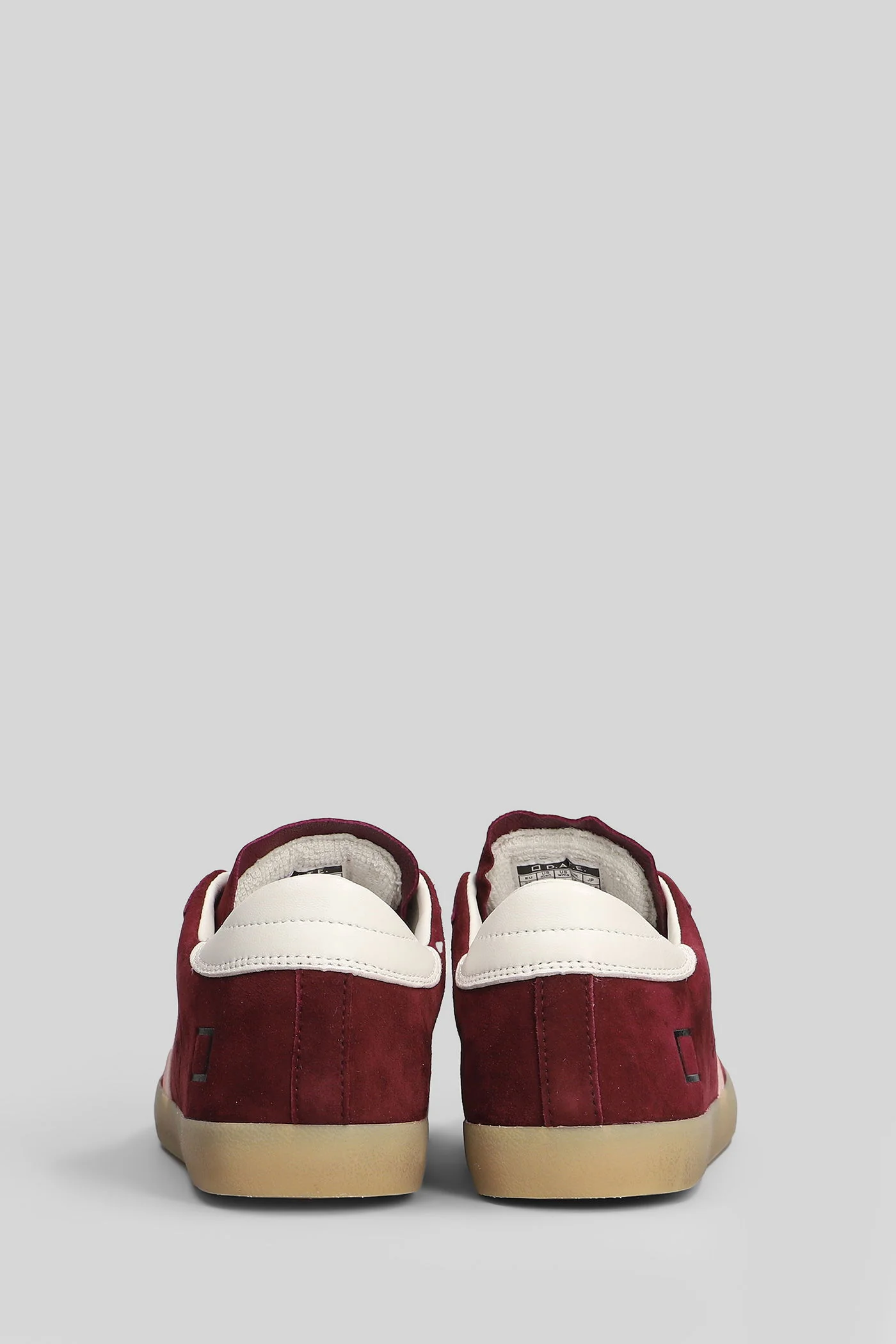 Hill Low Block Sneakers in bordeaux suede - Image 4