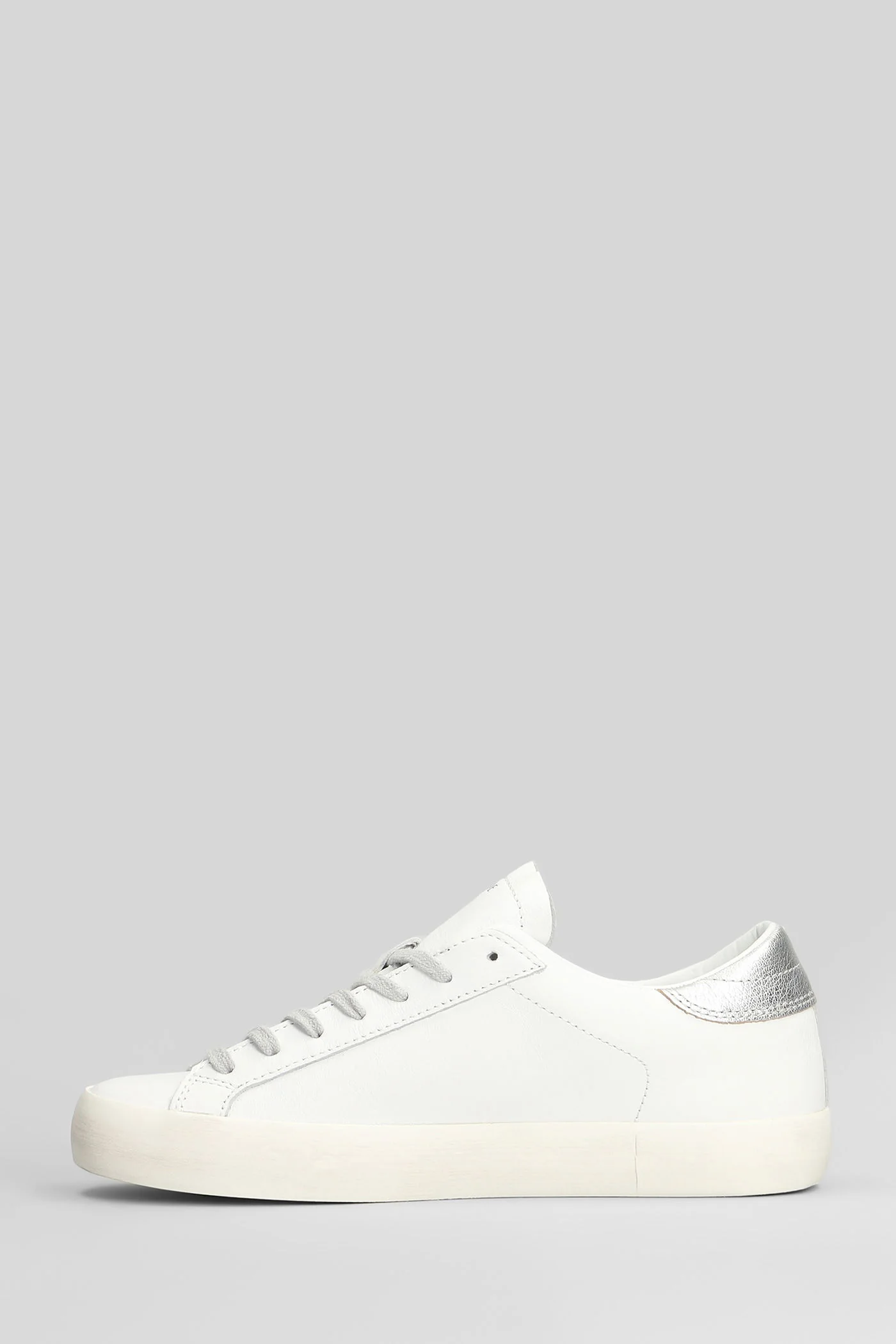 Hill Low Calf Sneakers in white leather - Image 3