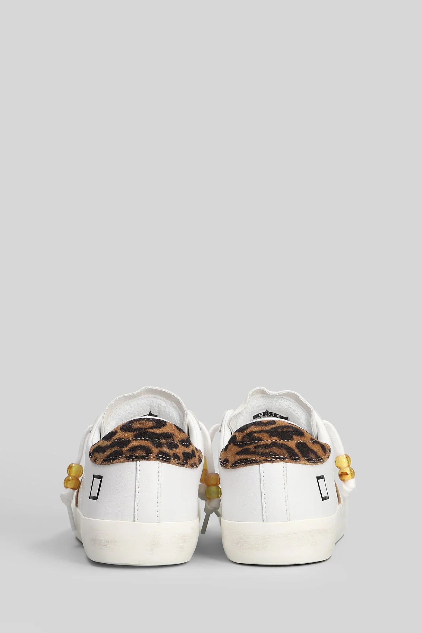 Hill Low Calf Sneakers in white suede and leather - Image 4