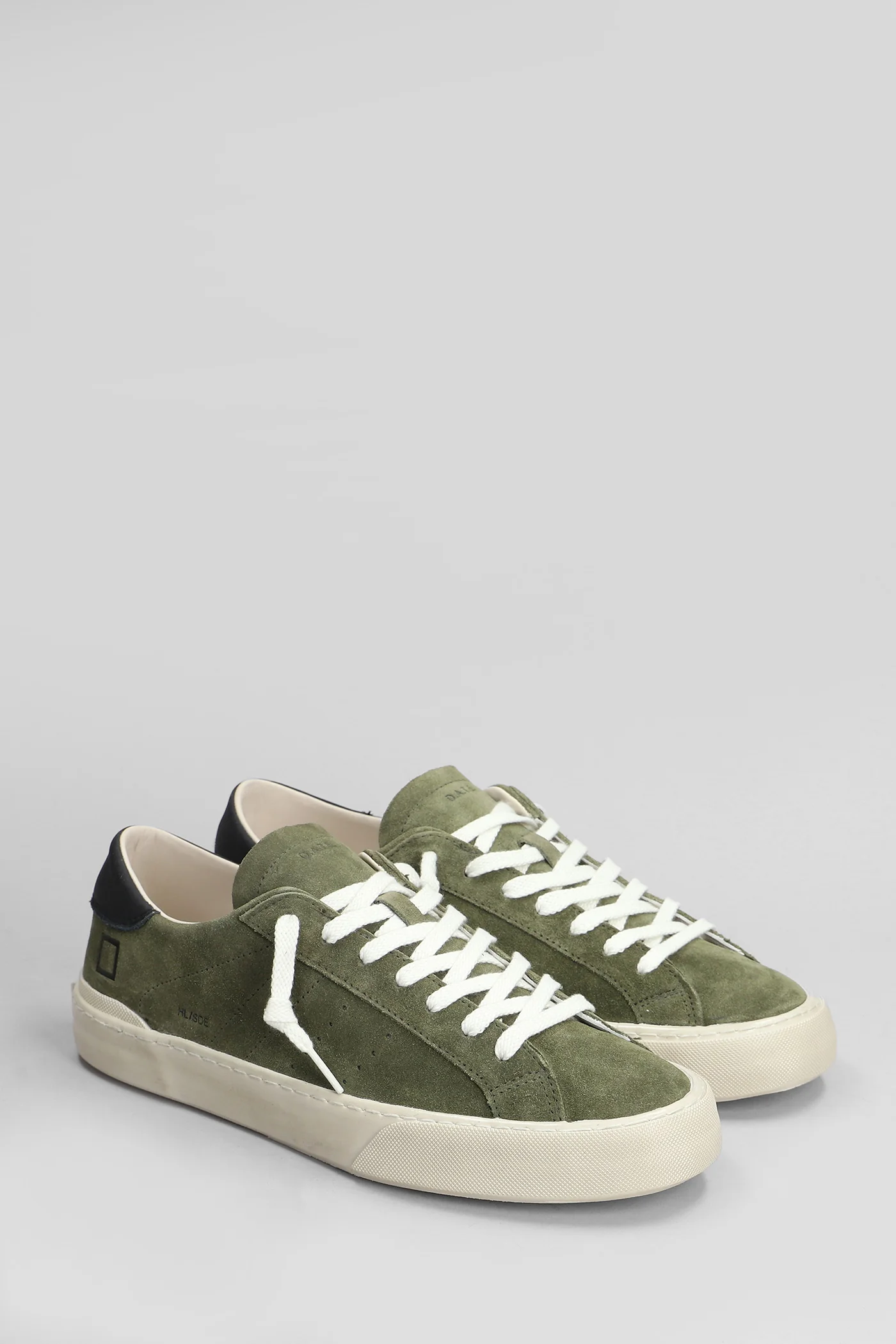 Hill Low Sneakers in green suede - Image 2