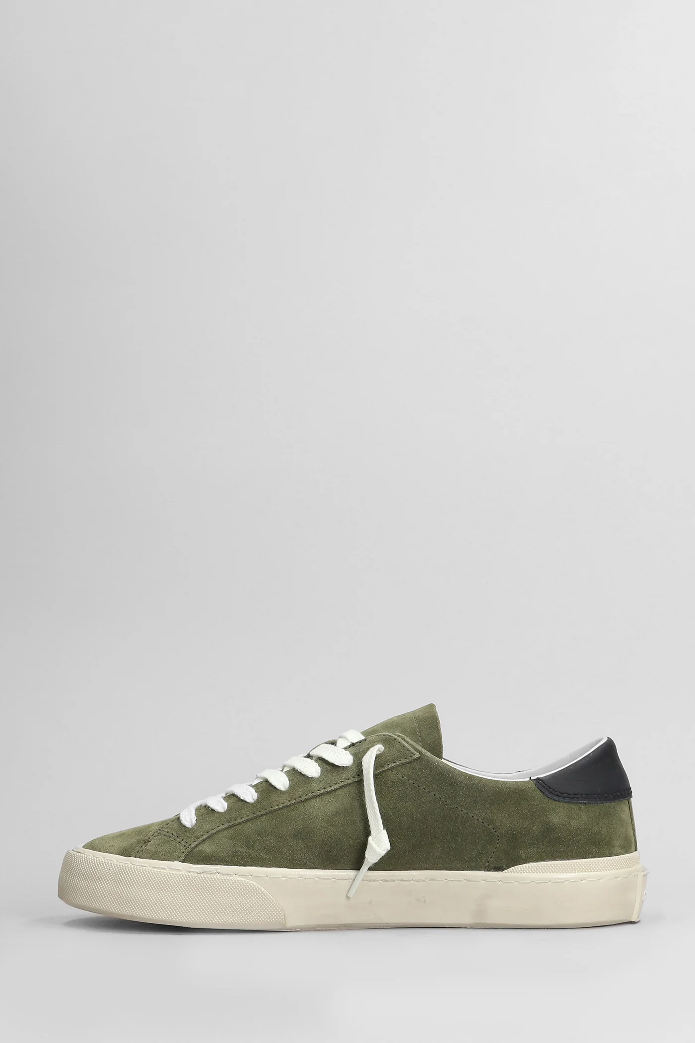 Hill Low Sneakers in green suede - Image 3