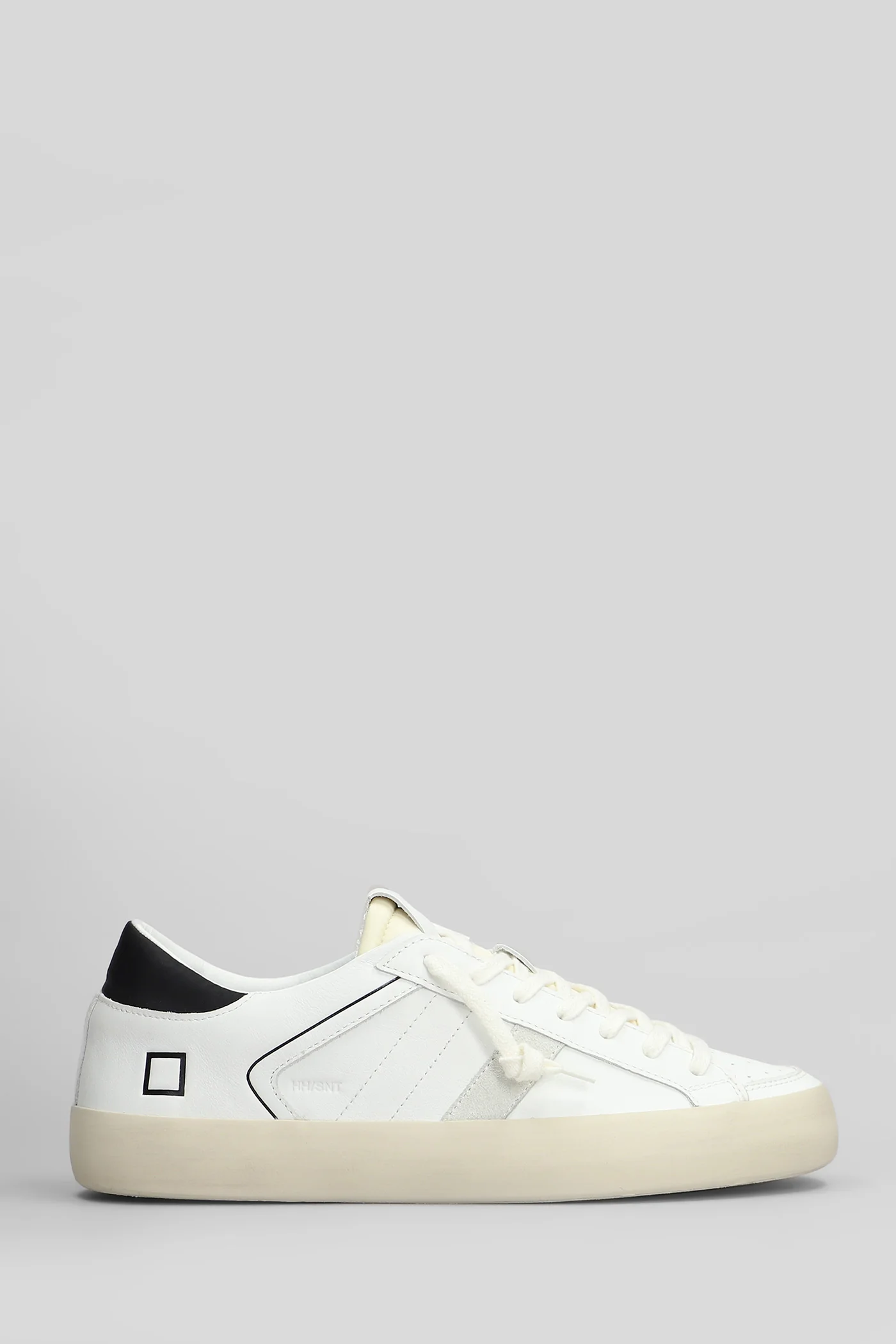 Hill Low Sneakers in white suede and leather