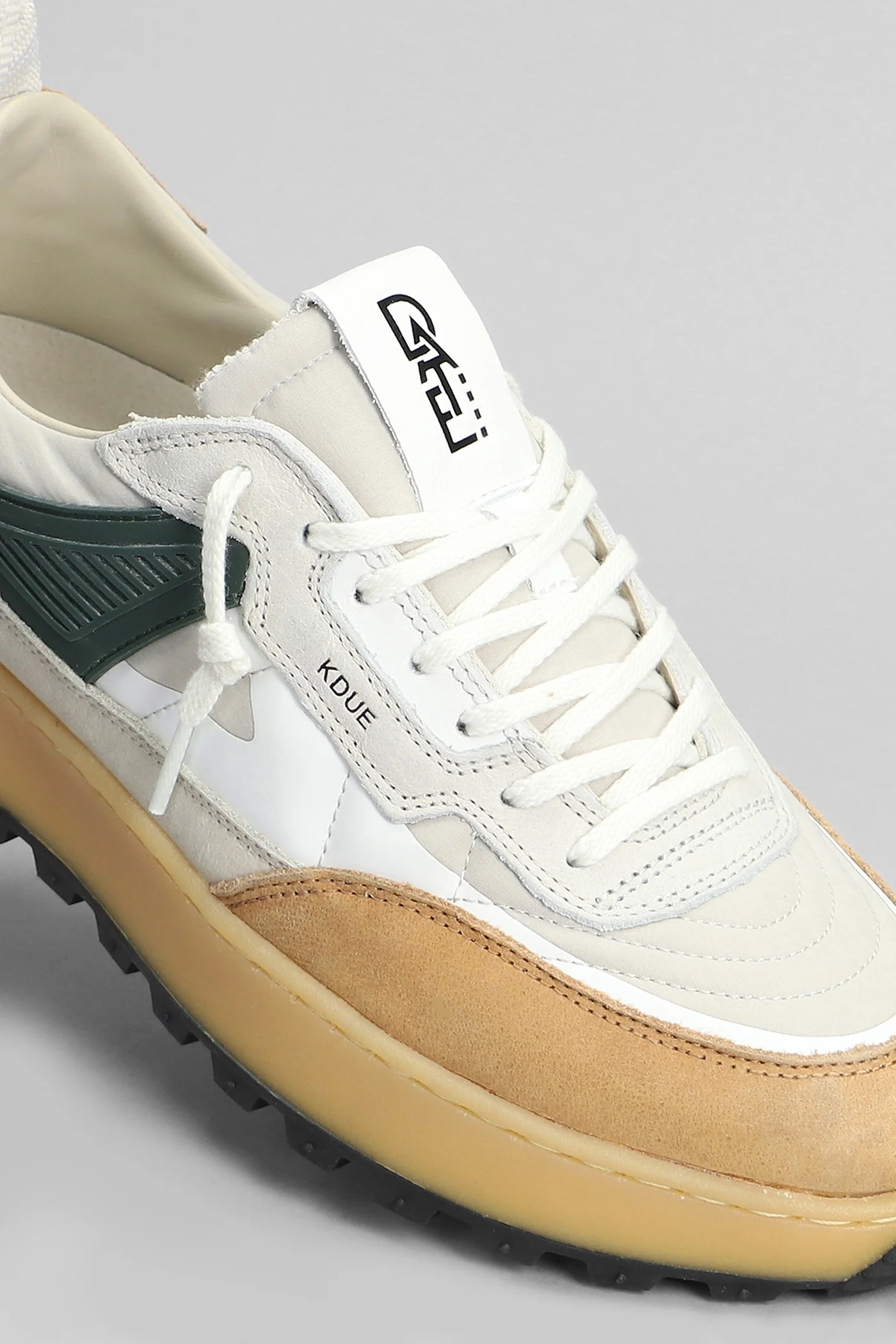 Kdue Outdoor Sneakers in beige Suede and fabric - Image 5
