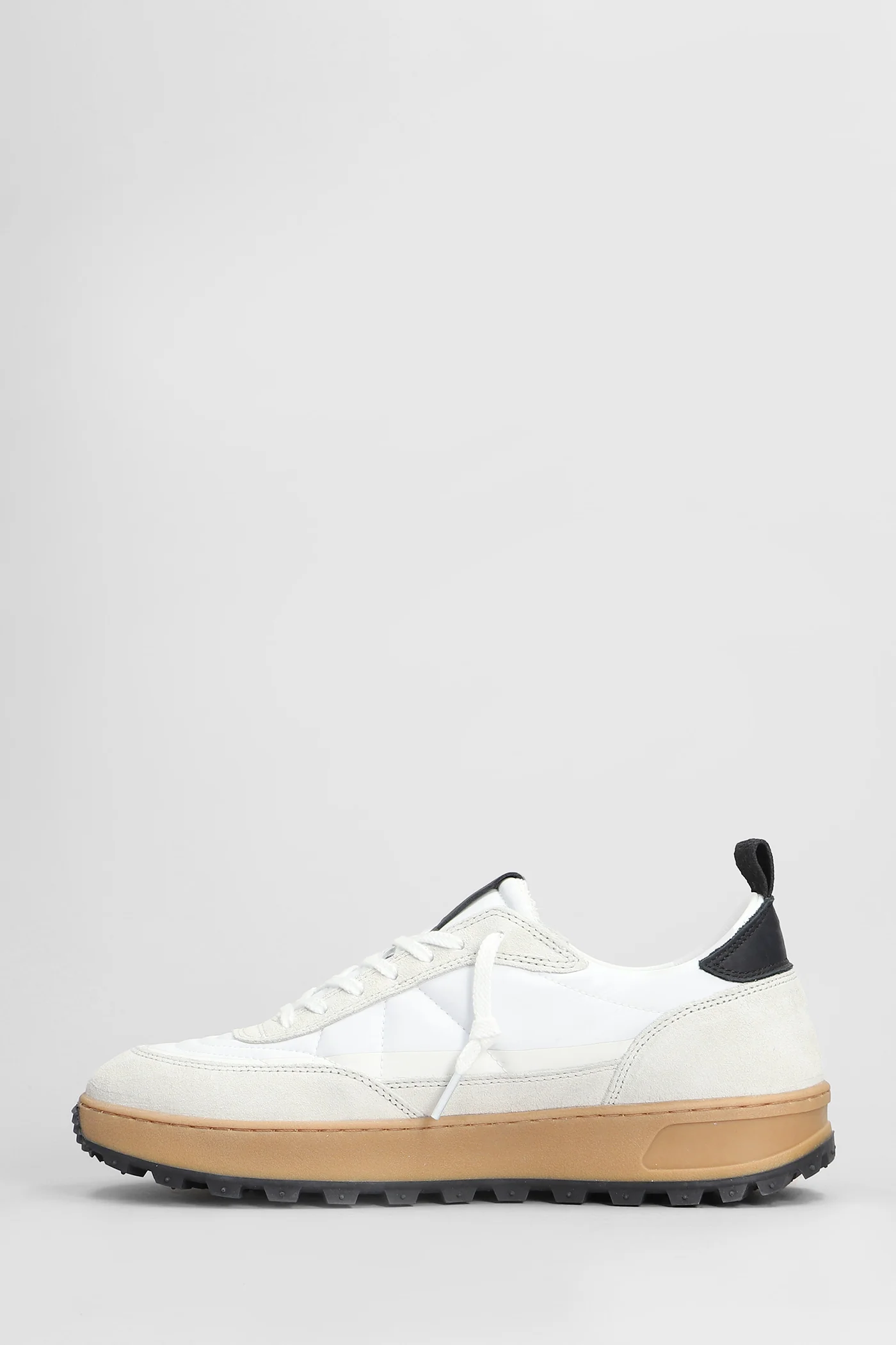 Kdue Outdor Sneakers in white Suede and fabric - Image 3