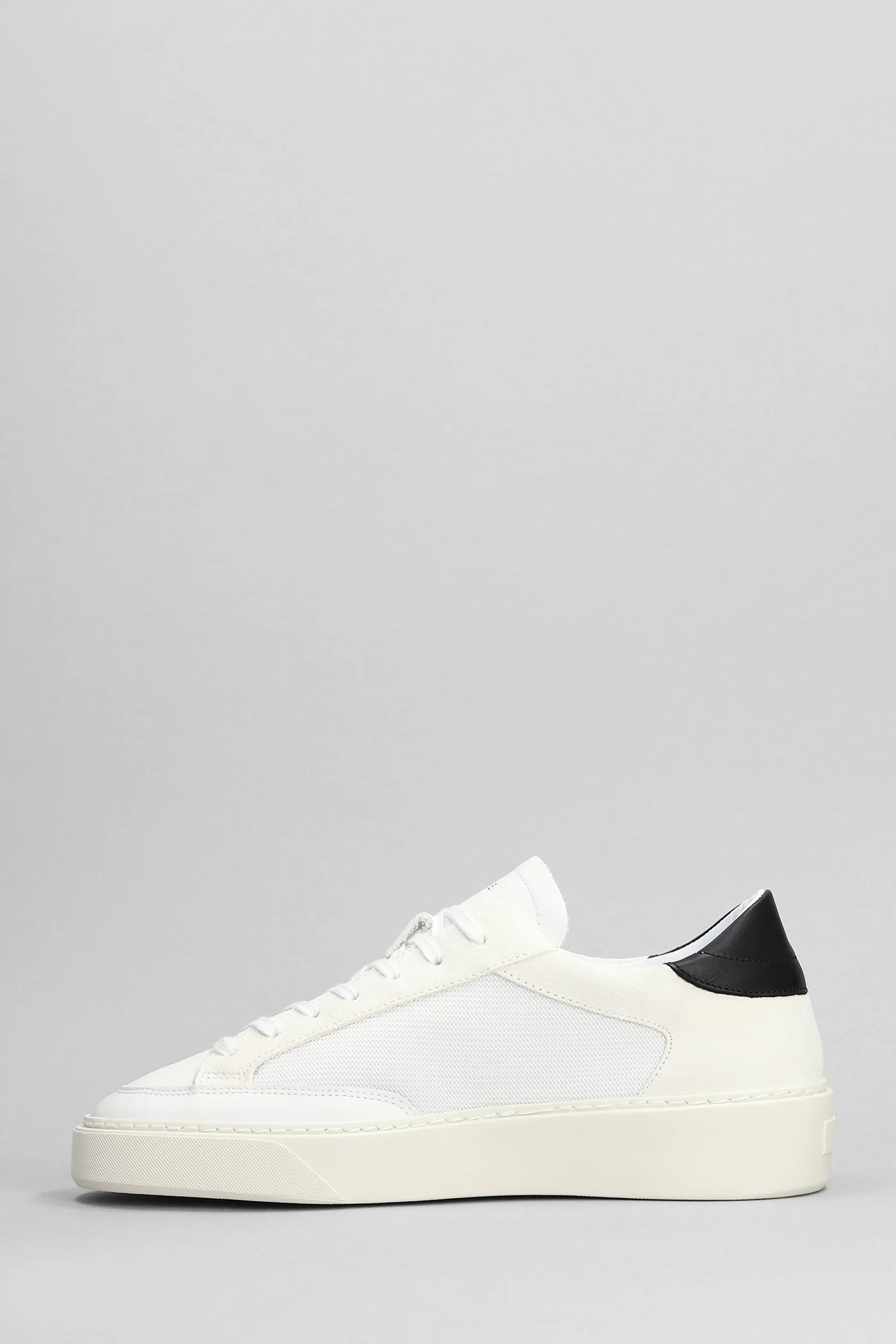 Levante Dragon Sneakers in white Suede and fabric - Image 3