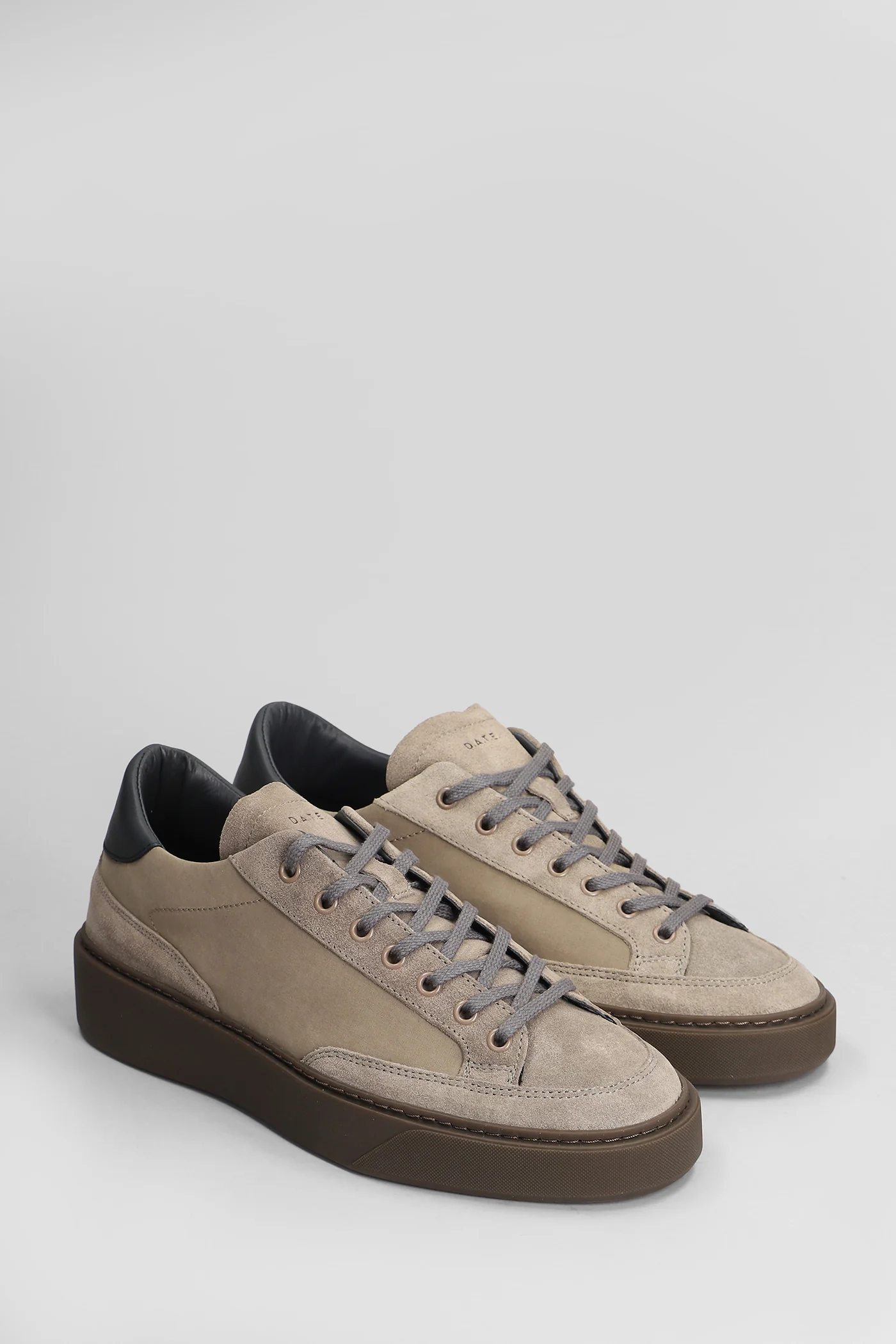 Levante Ground Sneakers in taupe Suede and fabric - Image 2