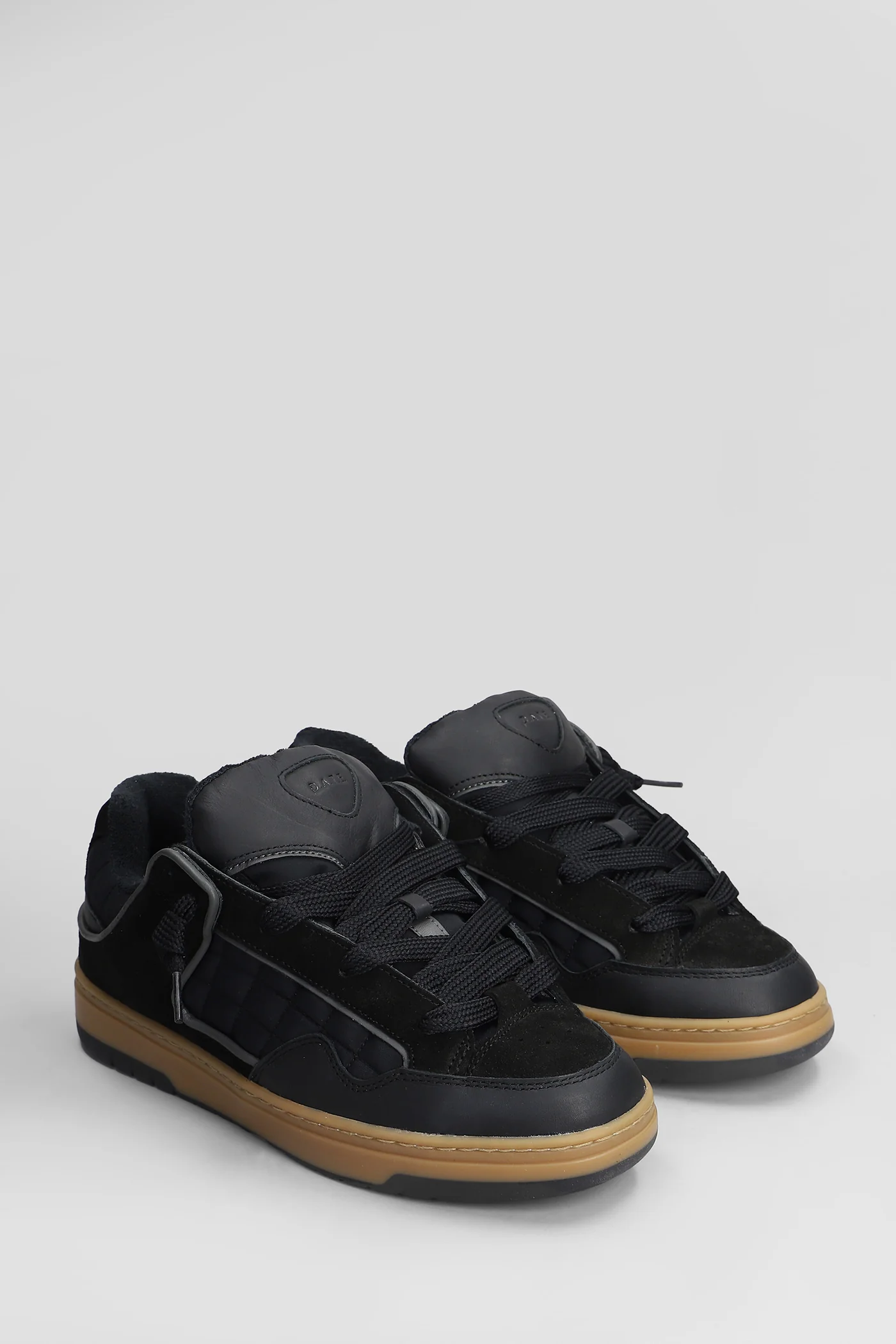 Skate Sneakers in black Suede and fabric - Image 2