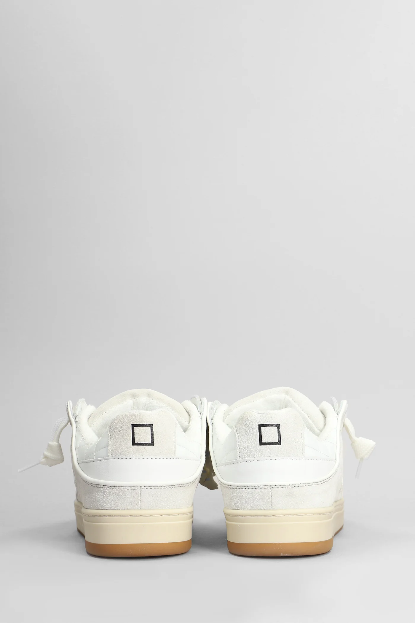Skate Sneakers in white Suede and fabric - Image 4