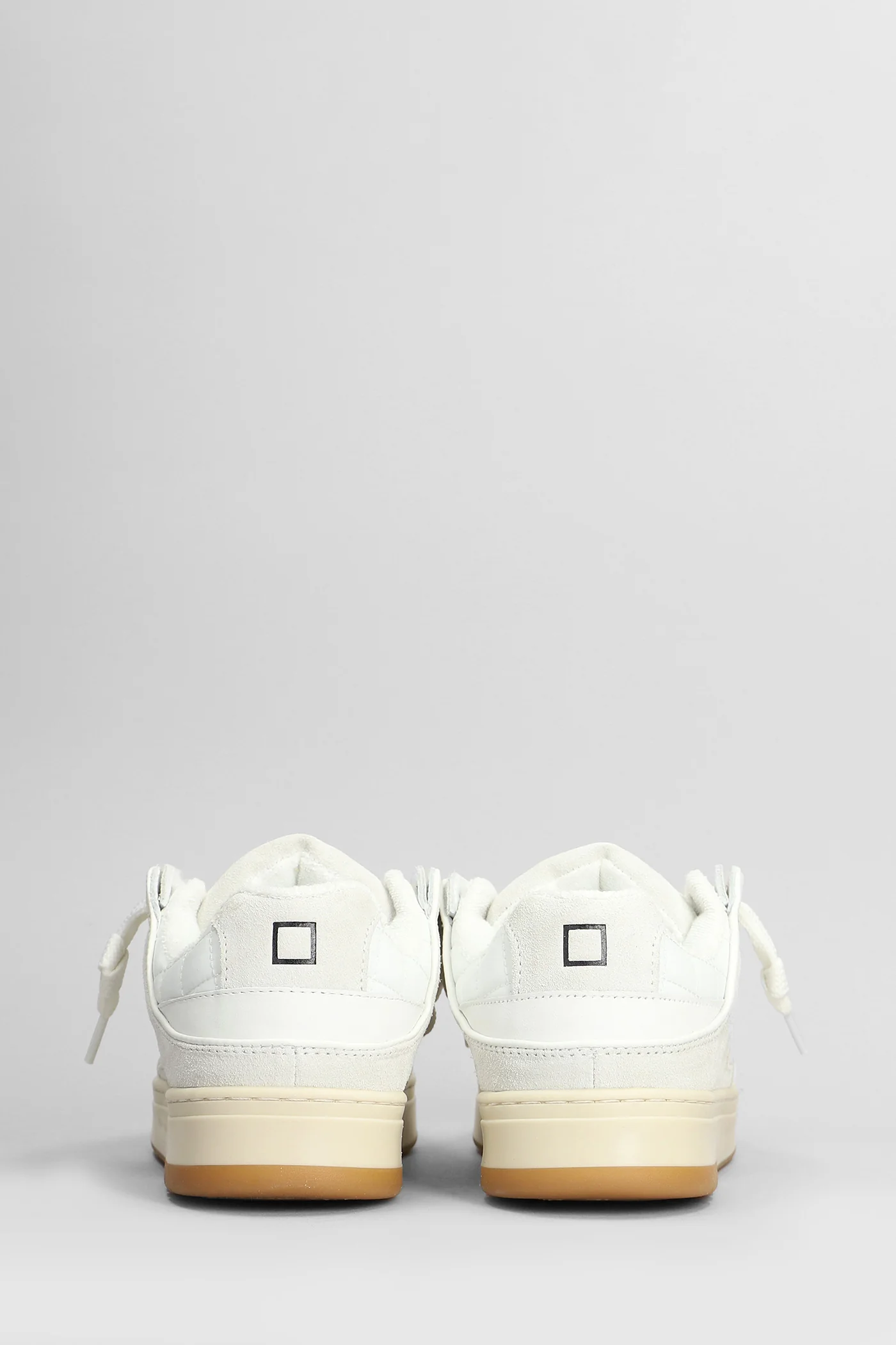 Skate Sneakers in white Suede and fabric - Image 4