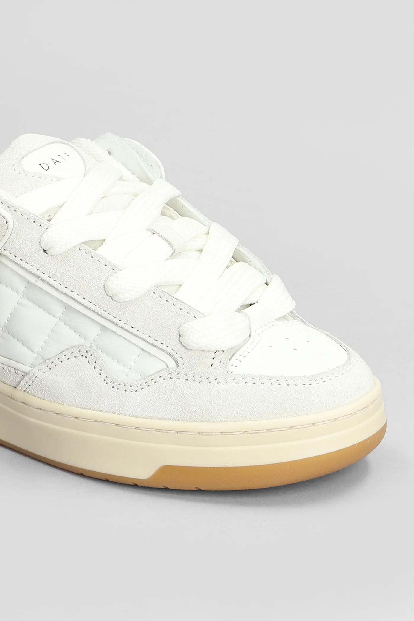 Skate Sneakers in white Suede and fabric - Image 5