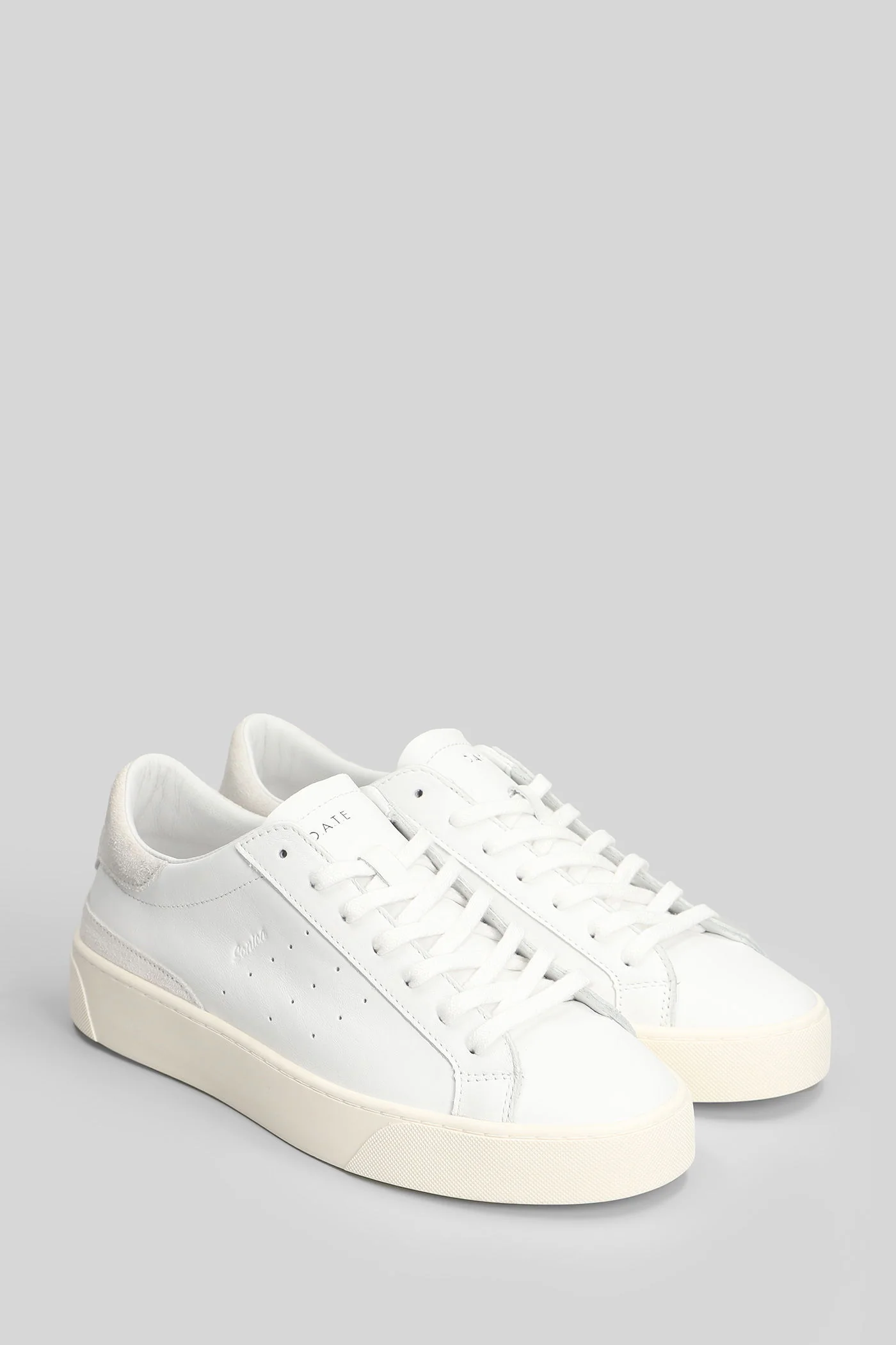 Sonica Calf Sneakers in white leather - Image 2