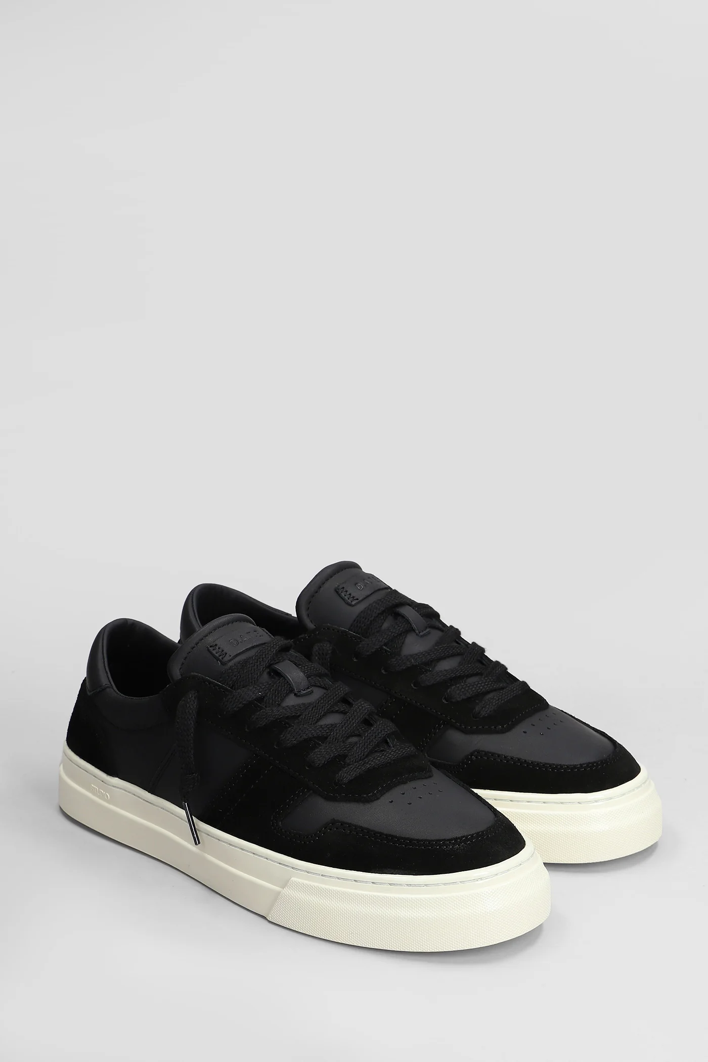 Studio Sneakers in black suede and leather - Image 2