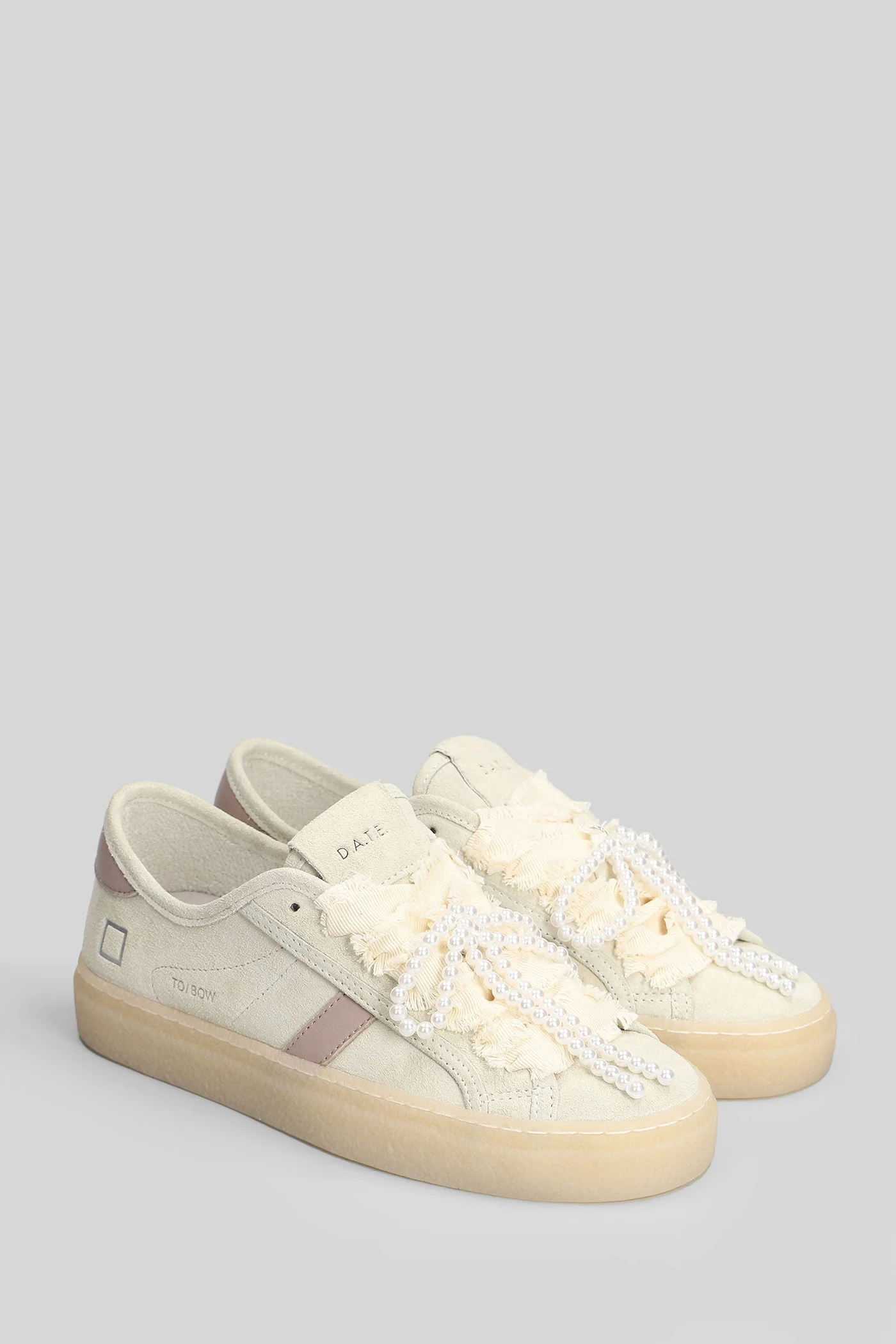 Tender Bow Sneakers in beige suede - Image 2