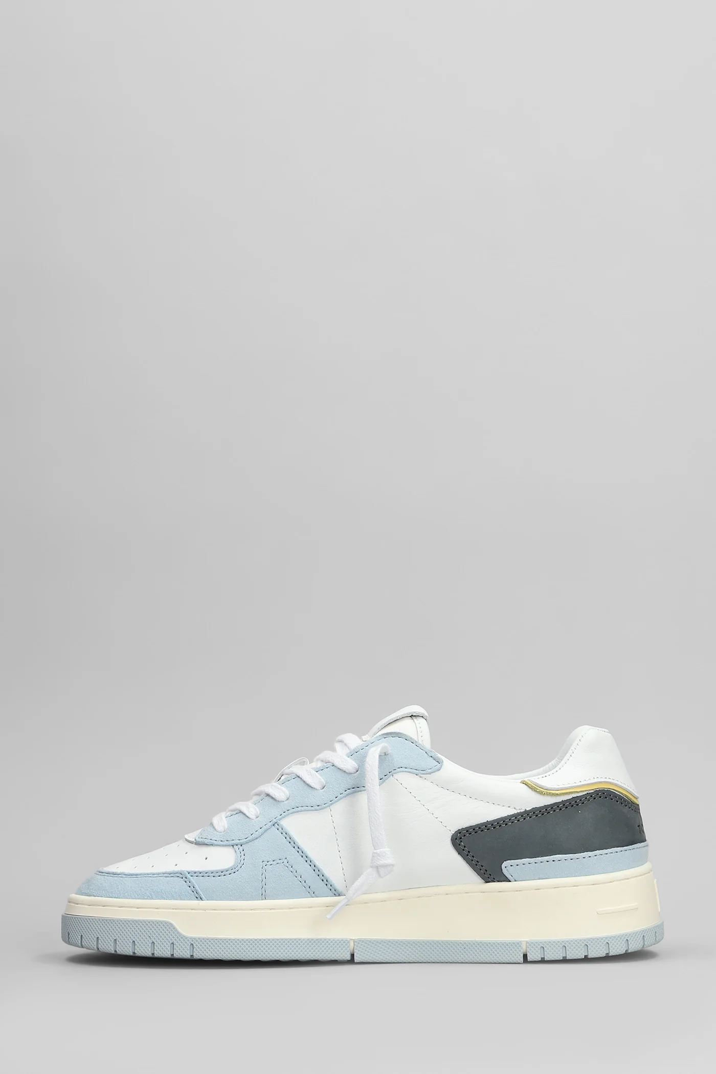 Torneo Colored Sneakers in white suede and leather - Image 3