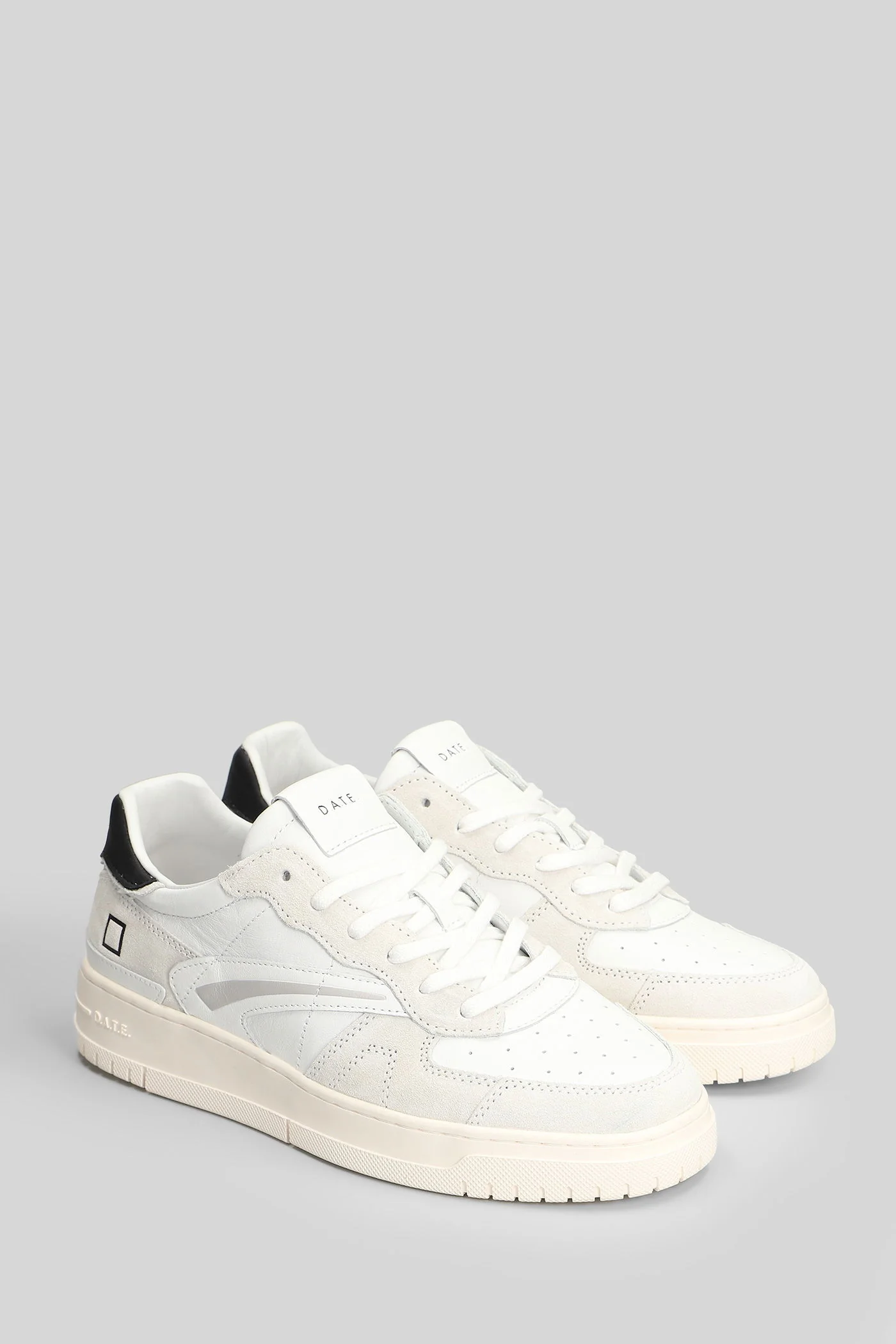 Torneo Pure Basic Sneakers in white suede and leather - Image 2