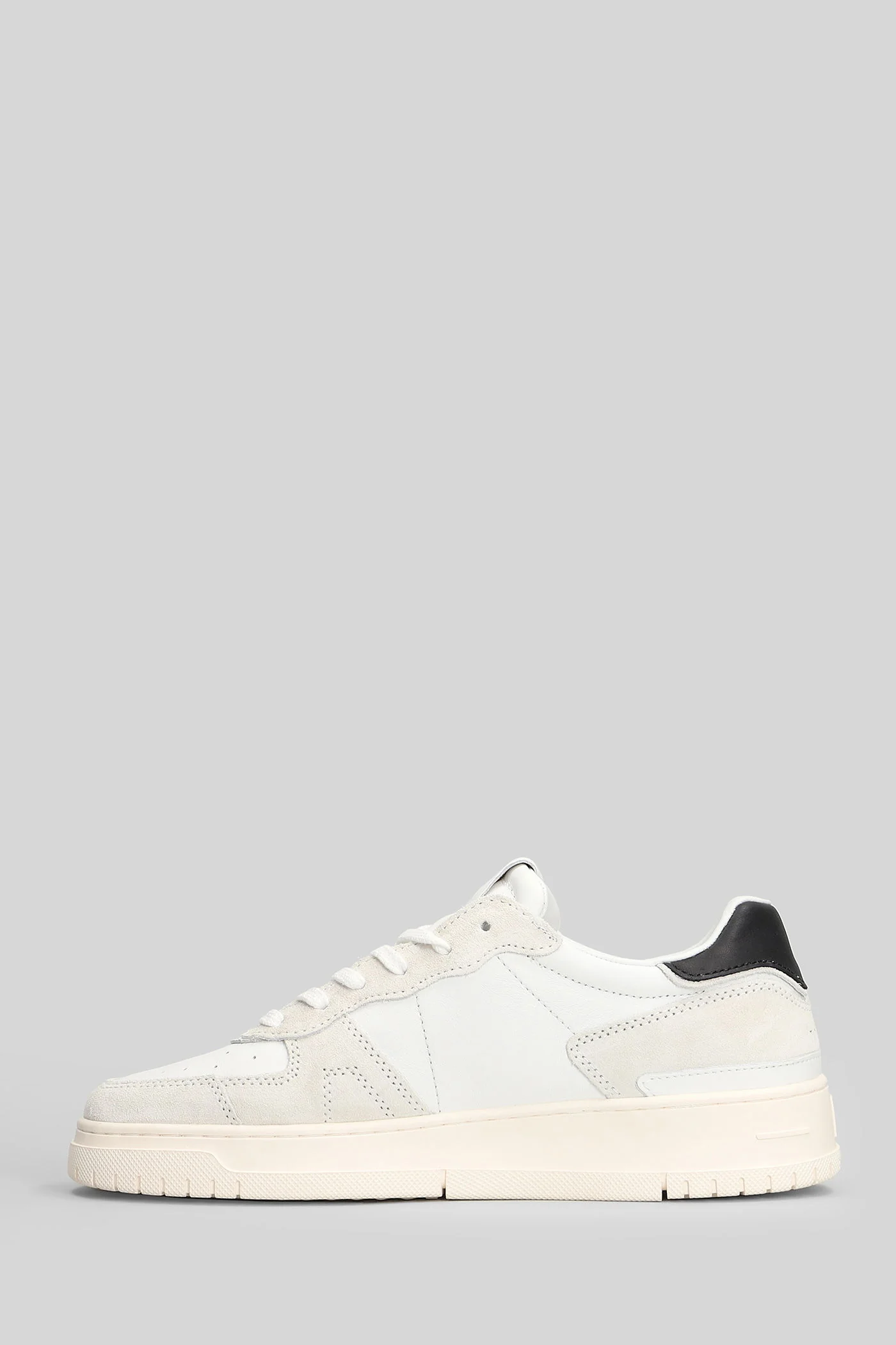 Torneo Pure Basic Sneakers in white suede and leather - Image 3