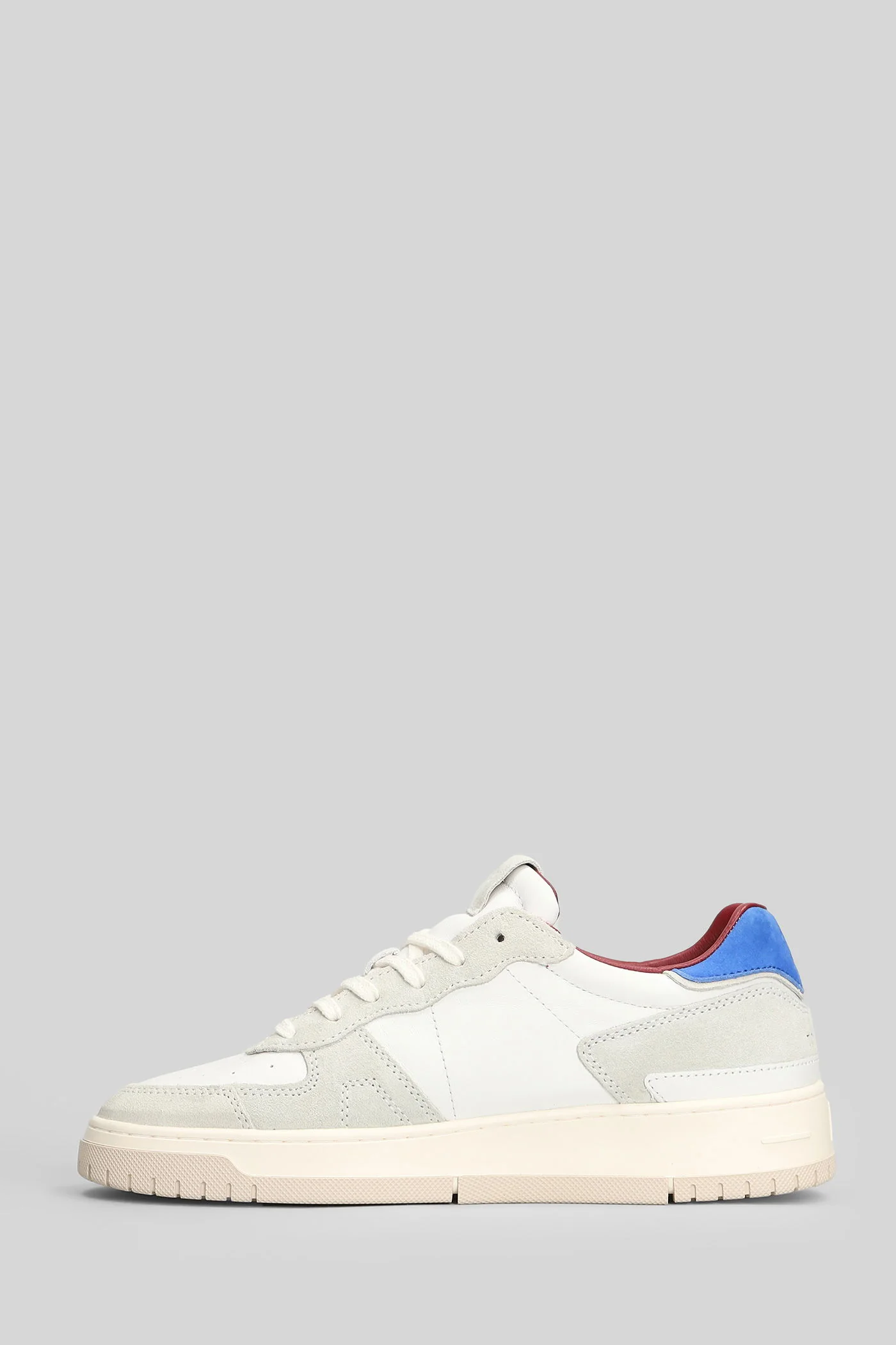 Torneo Pure Calf Sneakers in white suede and leather - Image 3