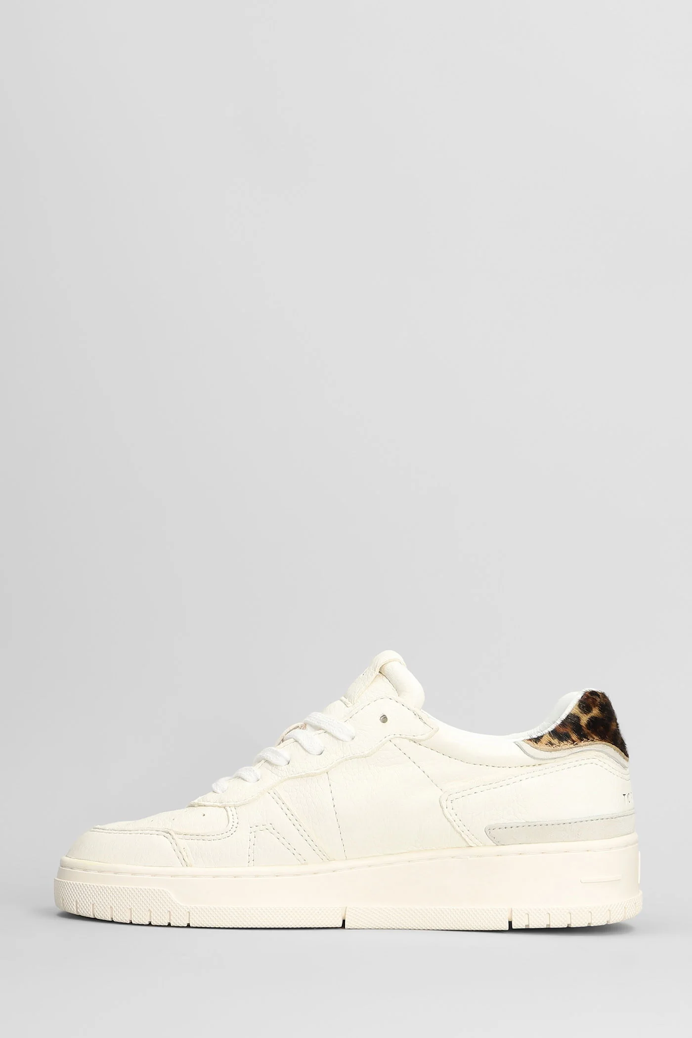 Torneo Pure Pop Sneakers in beige leather and fabric - Image 3